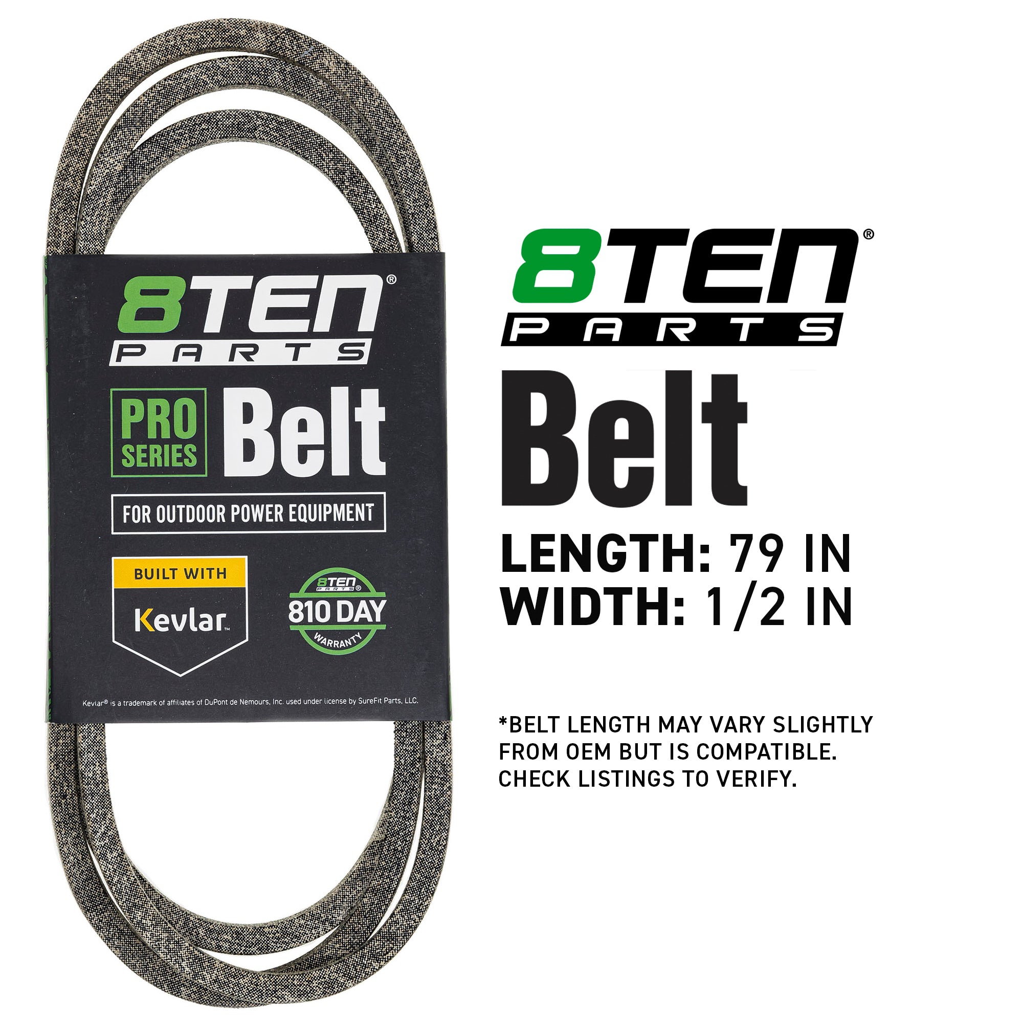 8TEN 810-CBL2843T Belt with Kevlar® for WAGT20H48STA T604H Pro