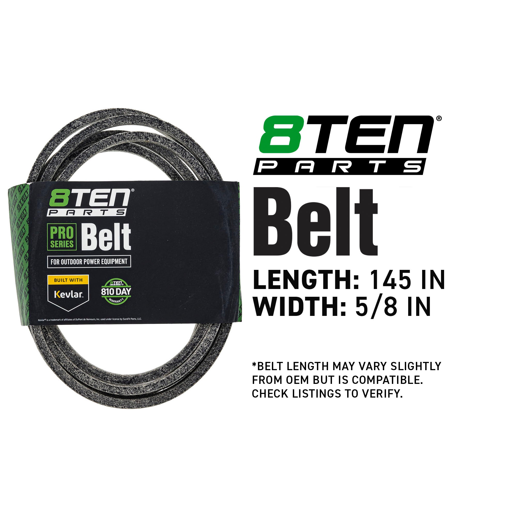 8TEN 810-CBL2844T Belt with Kevlar� for Z5426 Z4824 Z4219 Z4218