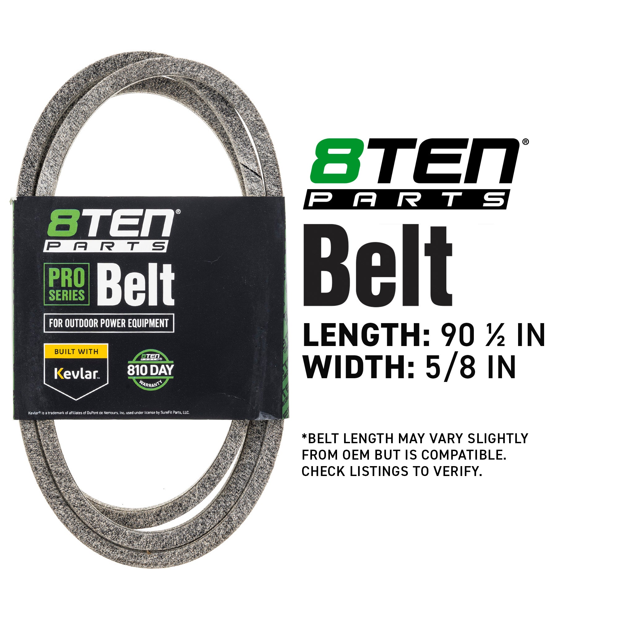 8TEN 810-CBL2846T Belt with Kevlar® for YTH2748 YTH2548 YTH2448