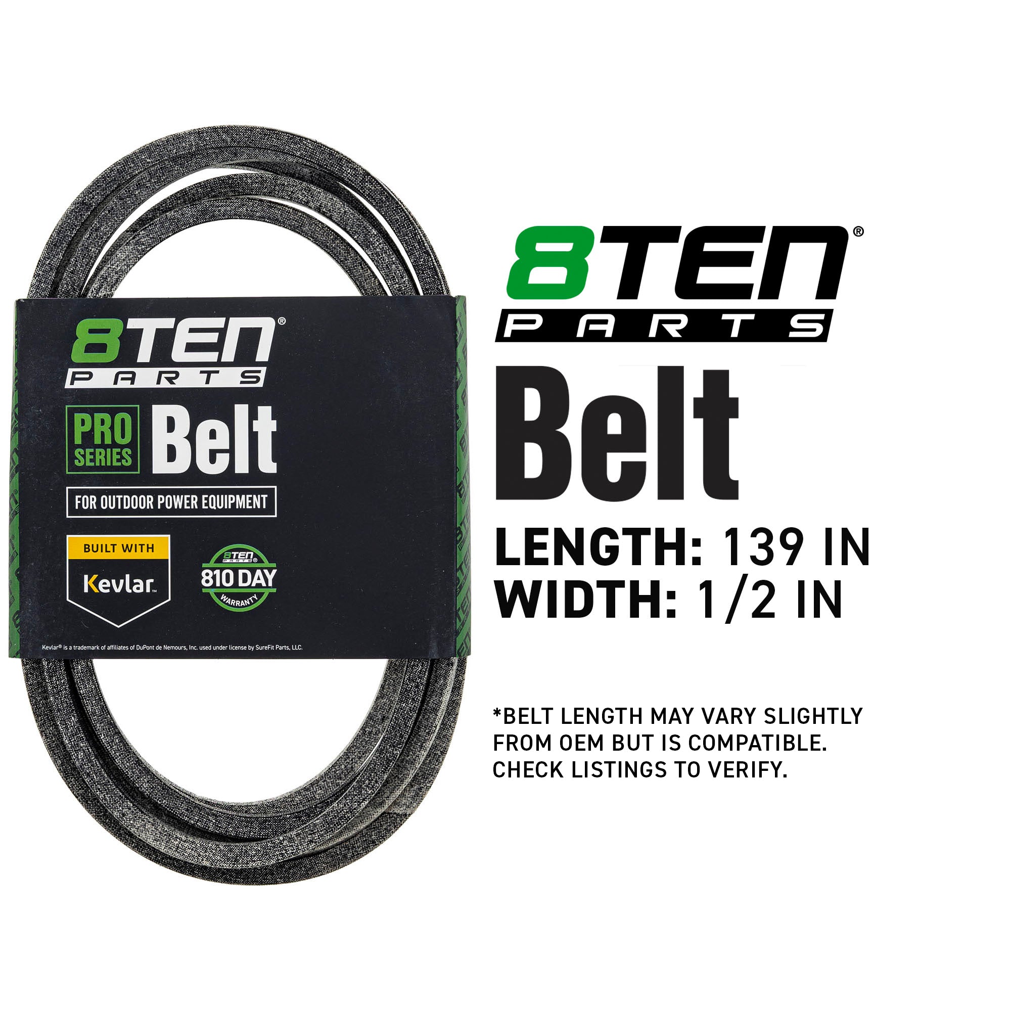 8TEN 810-CBL2847T Belt with Kevlar® for ZTX L2548 L2048 Deere