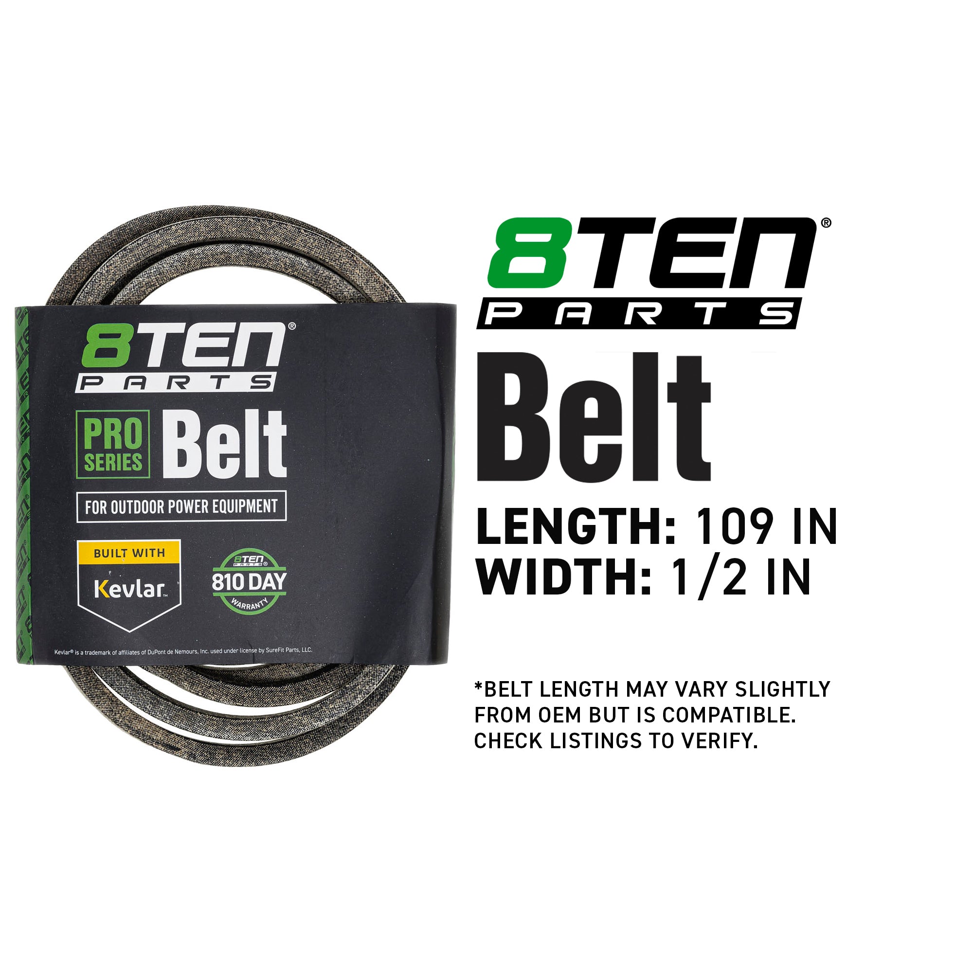 8TEN 810-CBL2848T Belt with Kevlar® for V61GG V616G V60GG V606G