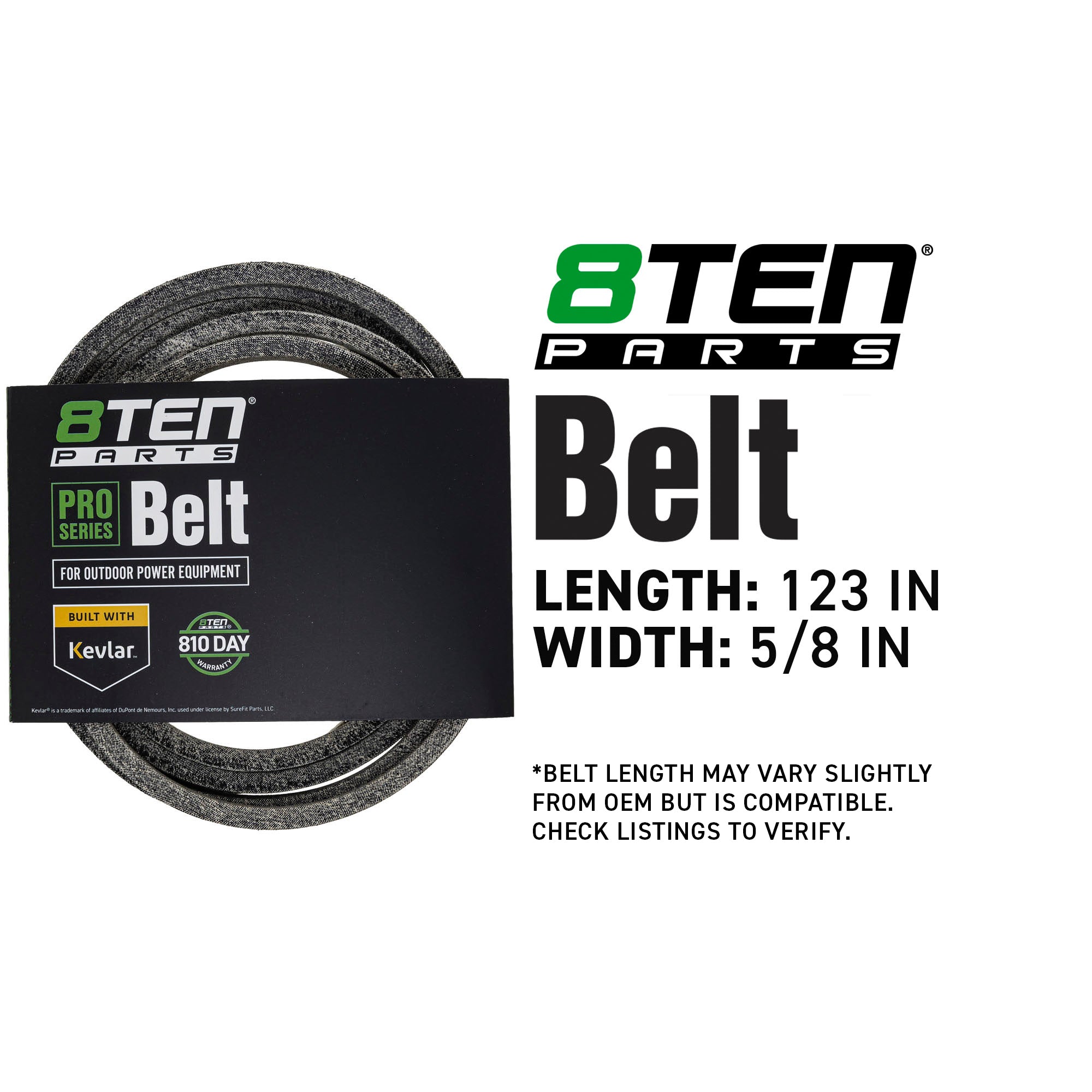 8TEN 810-CBL2849T Belt with Kevlar® for Z46R Z246i Z246 Z146