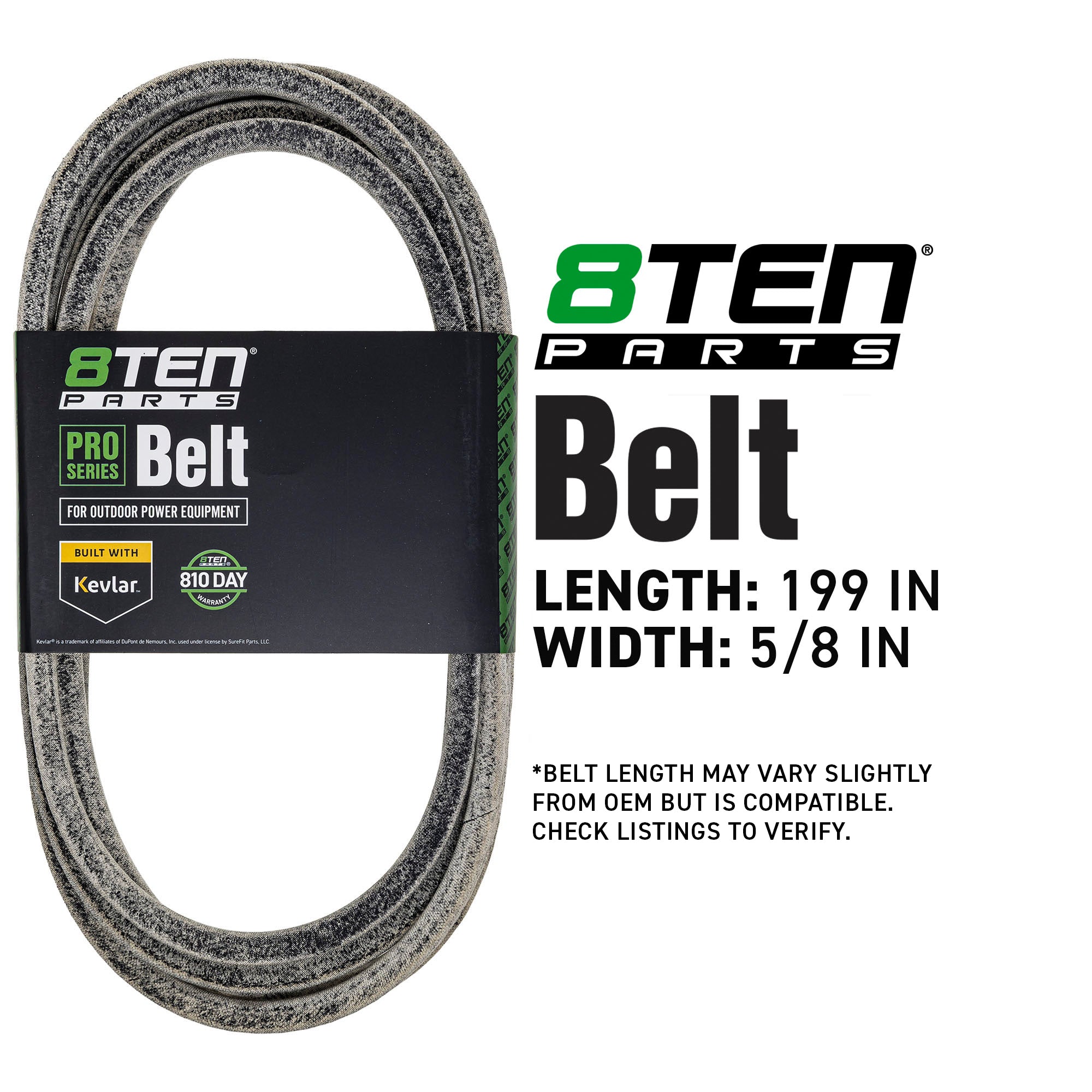 8TEN 810-CBL2854T Belt with Kevlar® for Z-Master Next Lazer Laxer