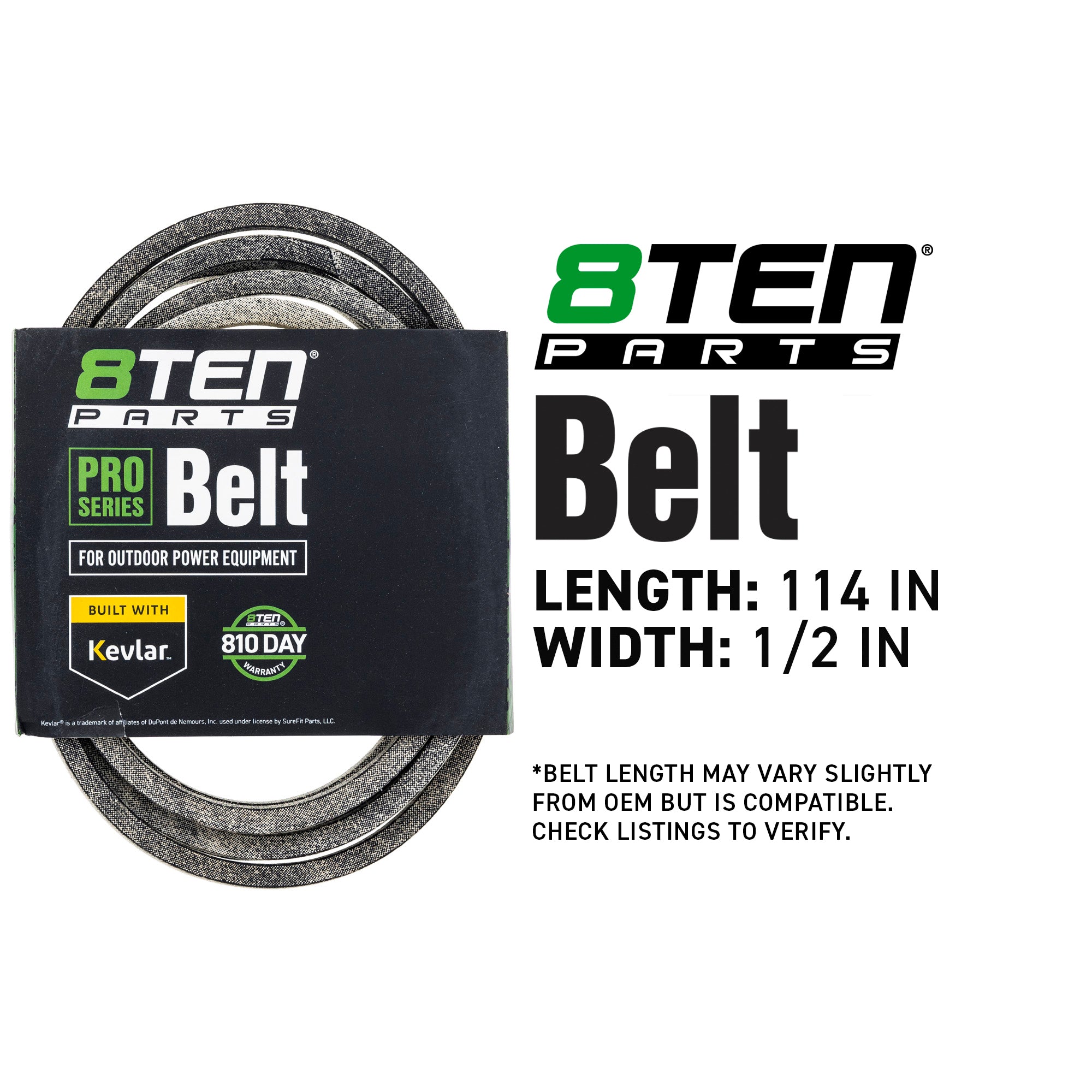 8TEN 810-CBL2855T Belt with Kevlar® for XR VRO4016HRX RZT-50 RZT-42