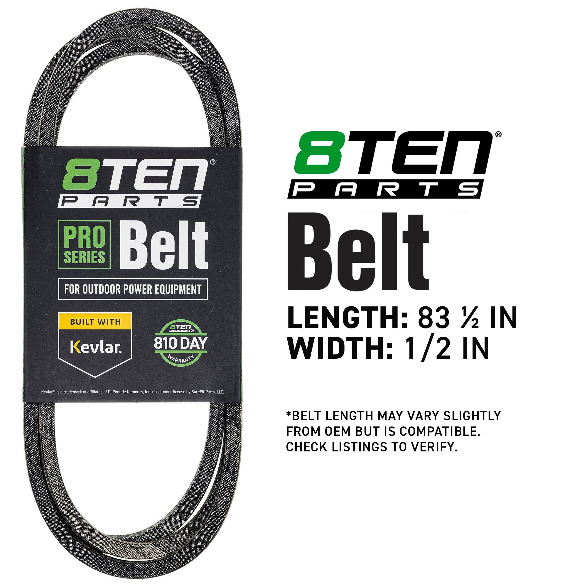 8TEN 810-CBL2856T Belt with Kevlar® for ZT1644E Y1950A Y125H42A
