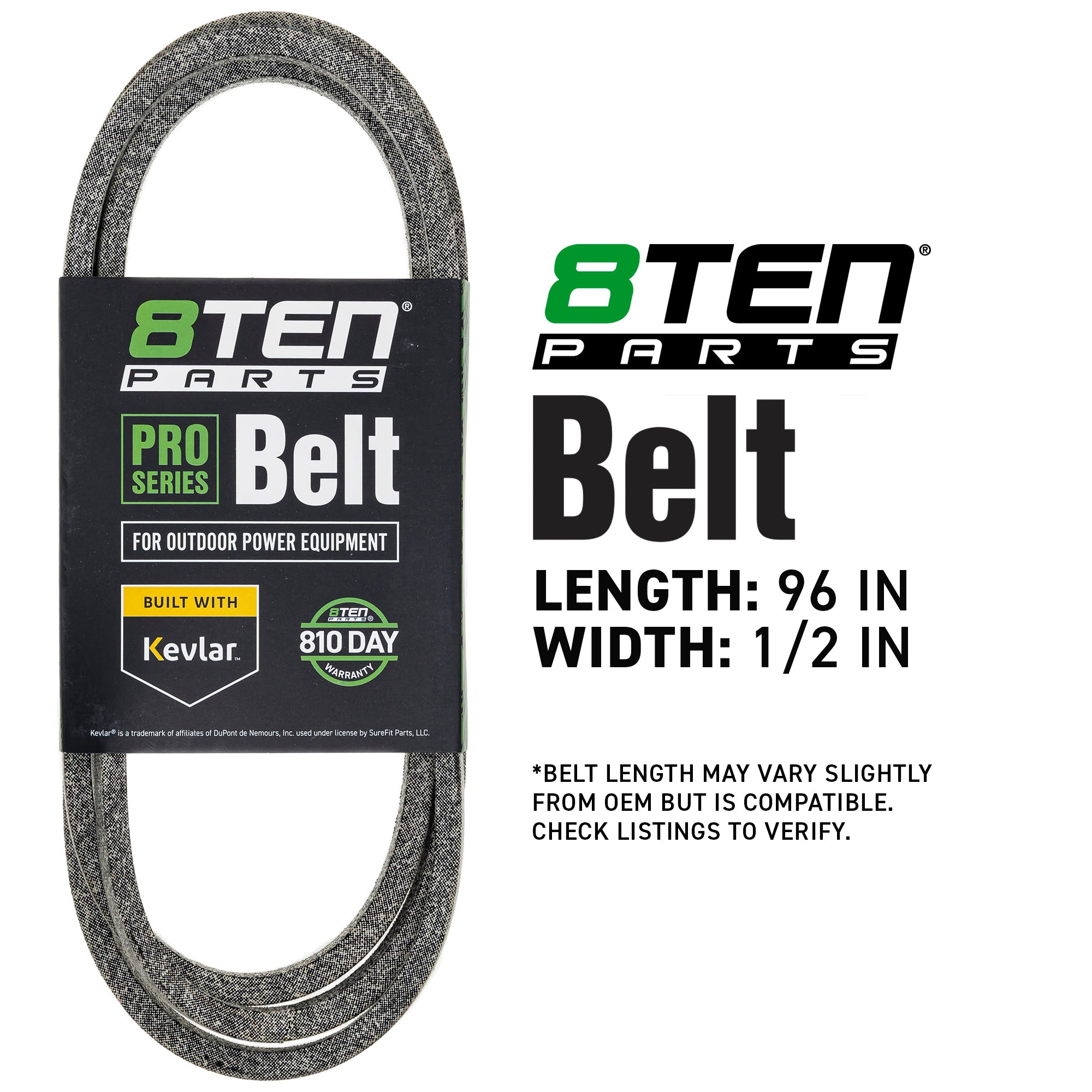 8TEN 810-CBL2858T Belt with Kevlar® for TB46 TB42 TB2246 TB2142