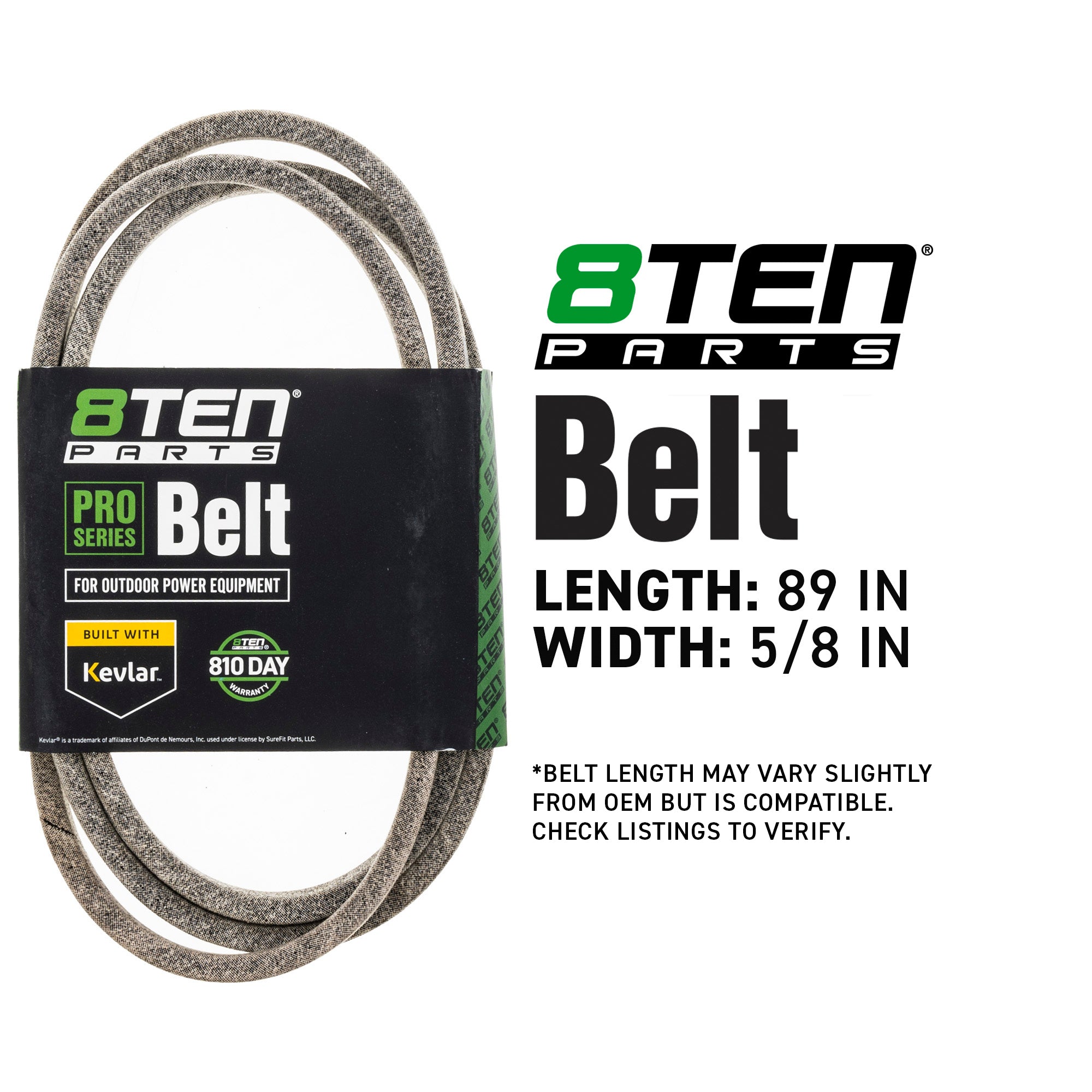 8TEN 810-CBL2859T Belt with Kevlar® for YTH2748 YTH2548 YTH2448
