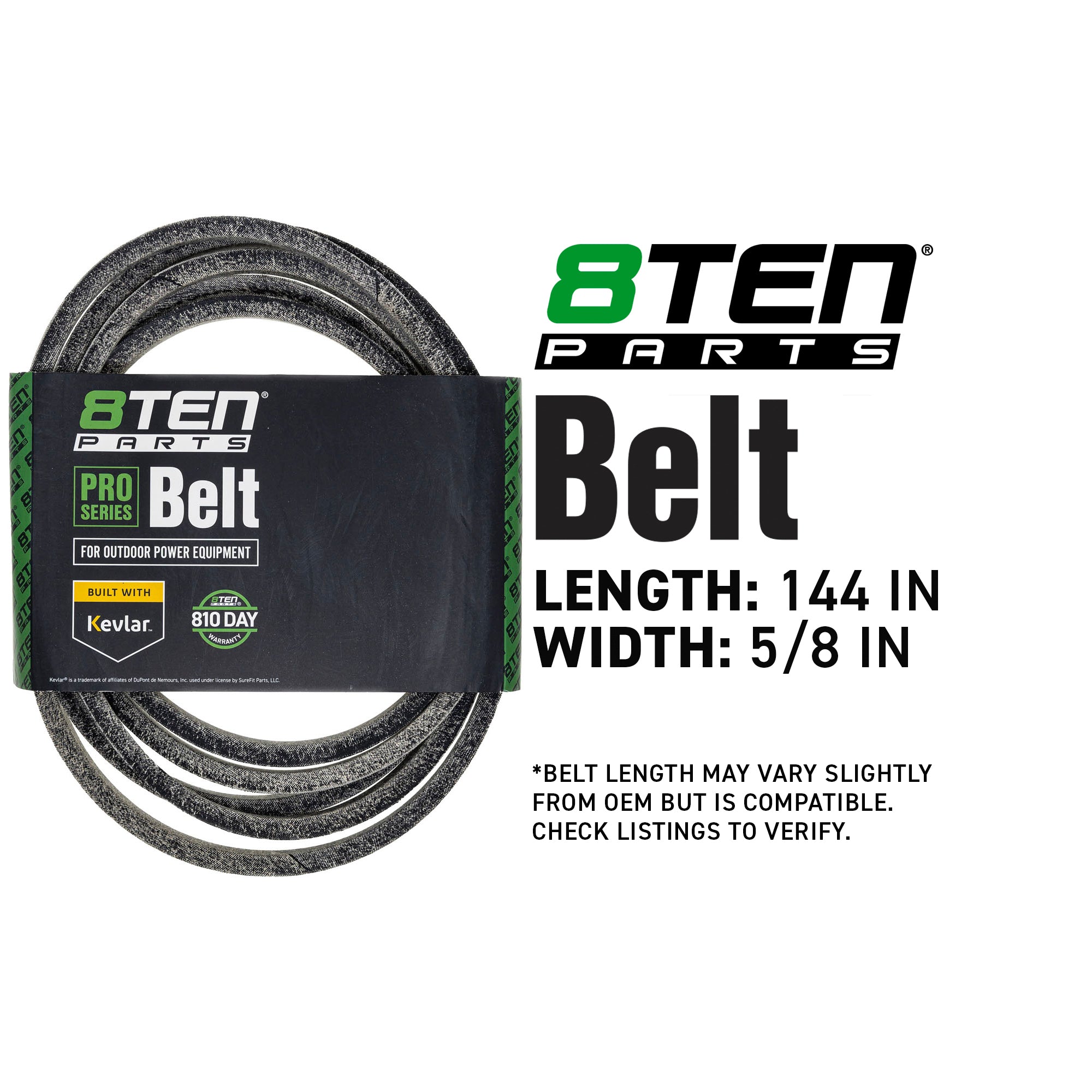 8TEN 810-CBL2866T Belt with Kevlar® for ZT-L50 ZS6700 Z5650 Z5600