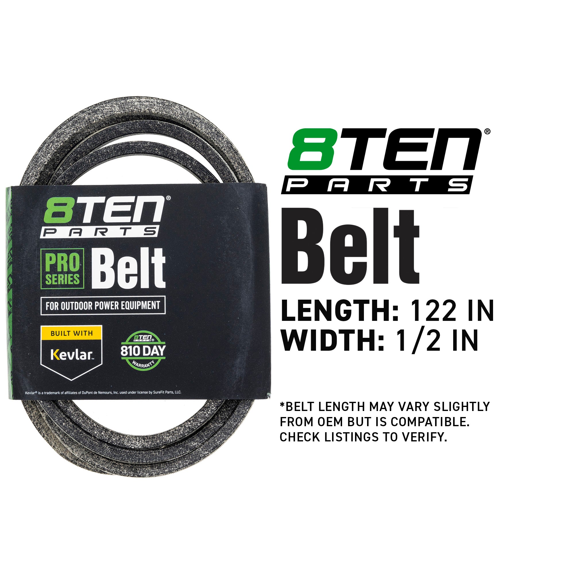 8TEN 810-CBL2860T Belt with Kevlar® for Q816K Q816H LX468 Cadet