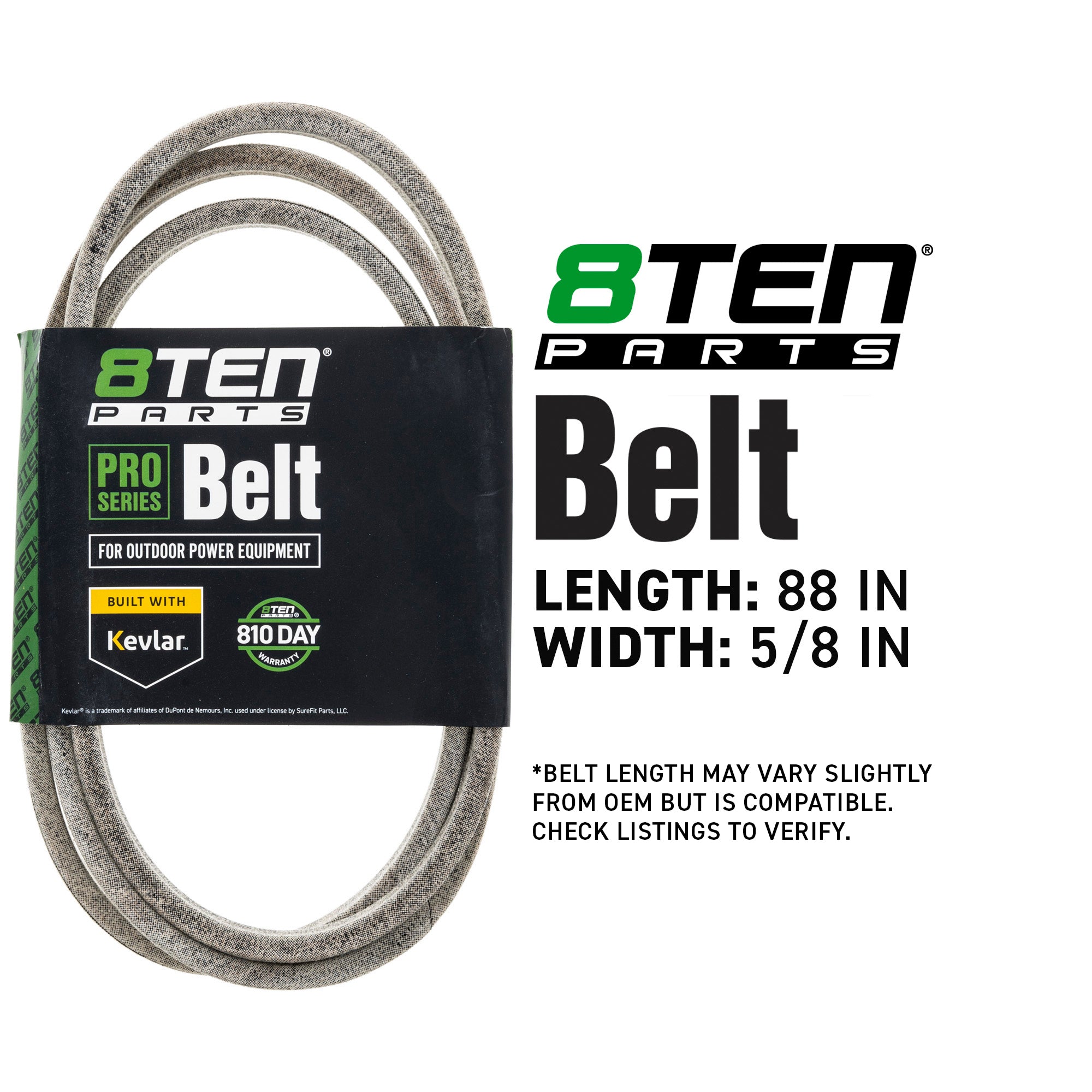 8TEN 810-CBL2872T Belt with Kevlar® for WAGT20H48STA SPGT25H48A