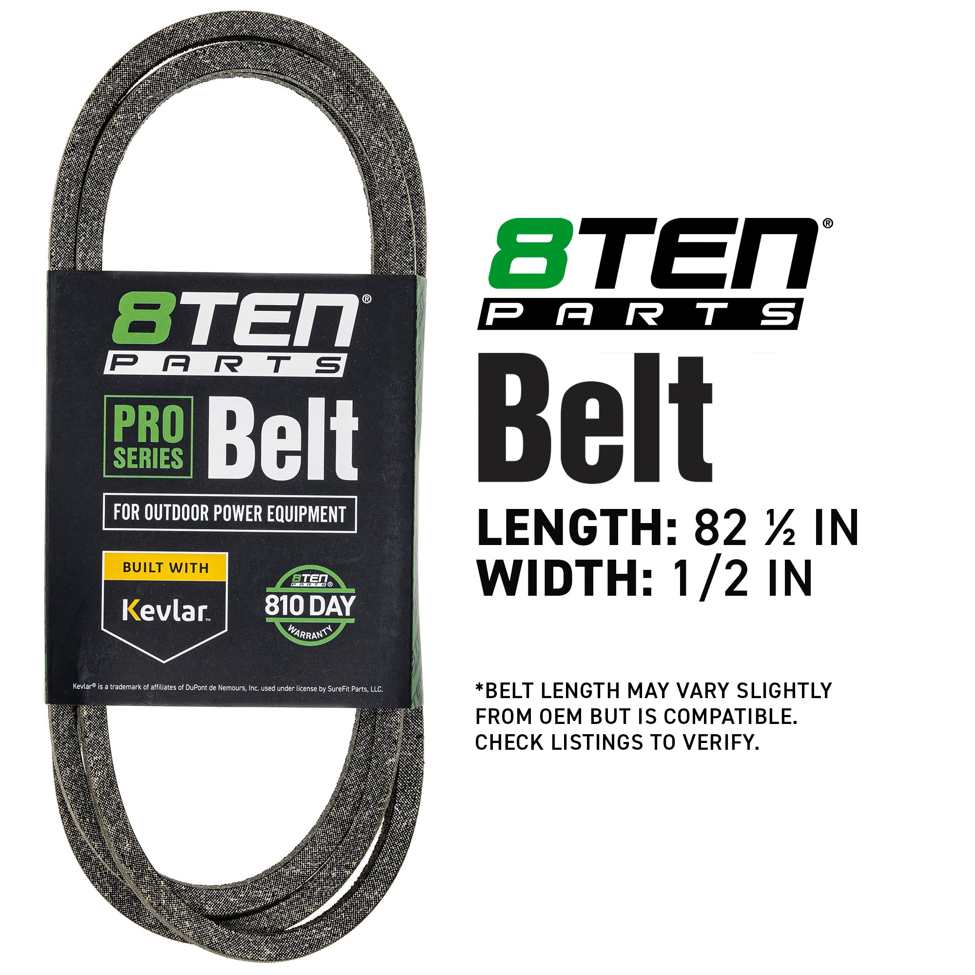 8TEN 810-CBL2873T Belt with Kevlar® for YTH20B42T YTH180 YTH1542