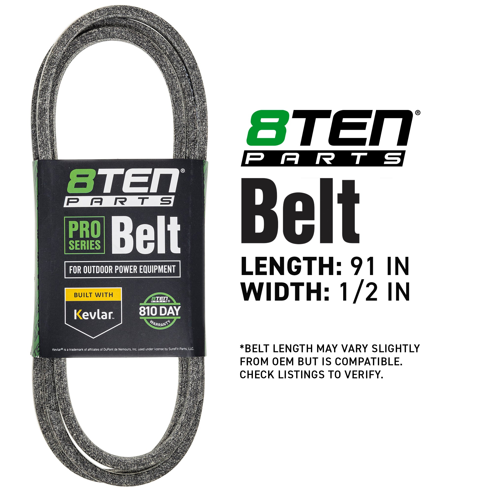 8TEN 810-CBL2870T Belt with Kevlar® for TB42 TB2454 TB2350 TB2246