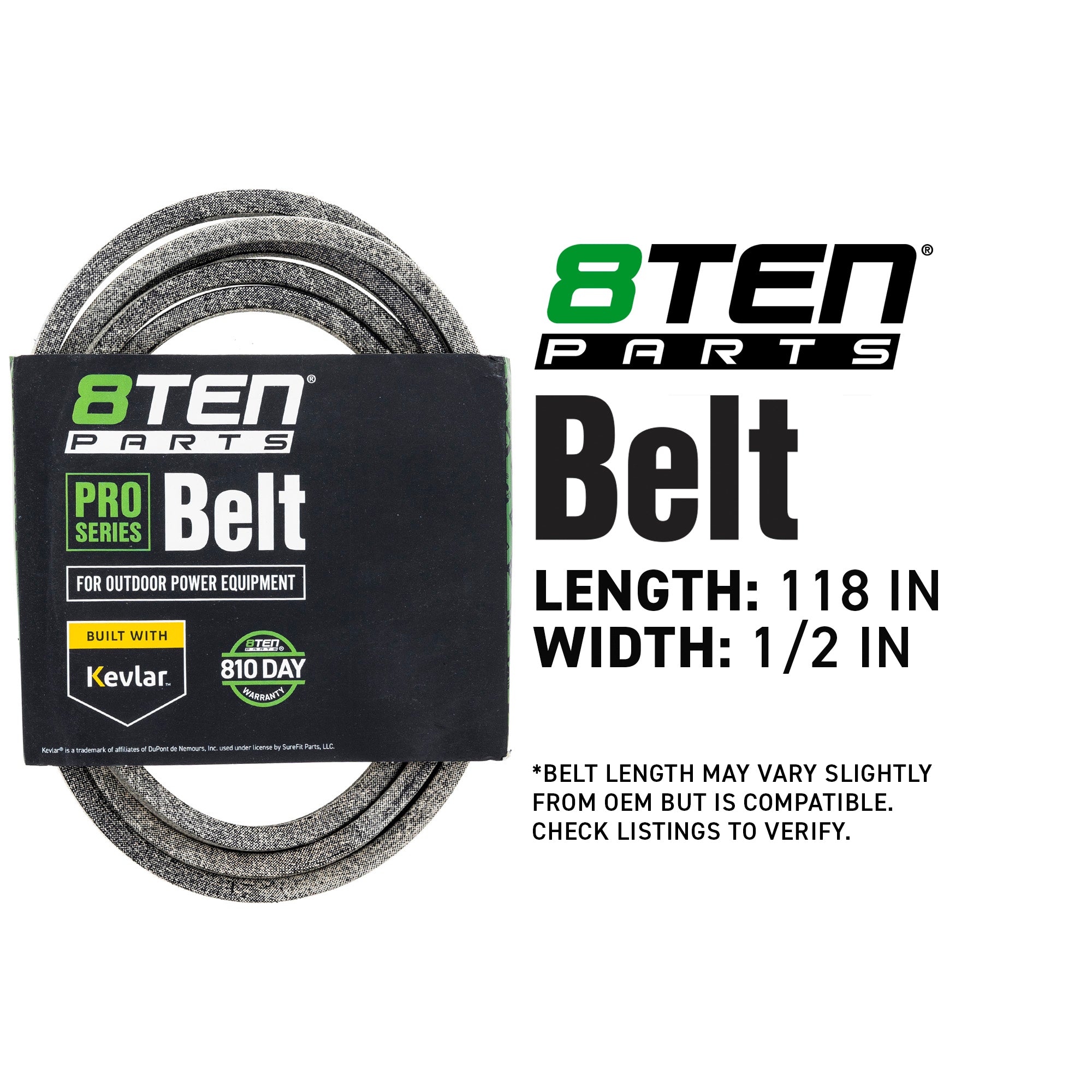 8TEN 810-CBL2871T Belt with Kevlar® for ZT-S42 ZTS ZT-L42 ZT-42