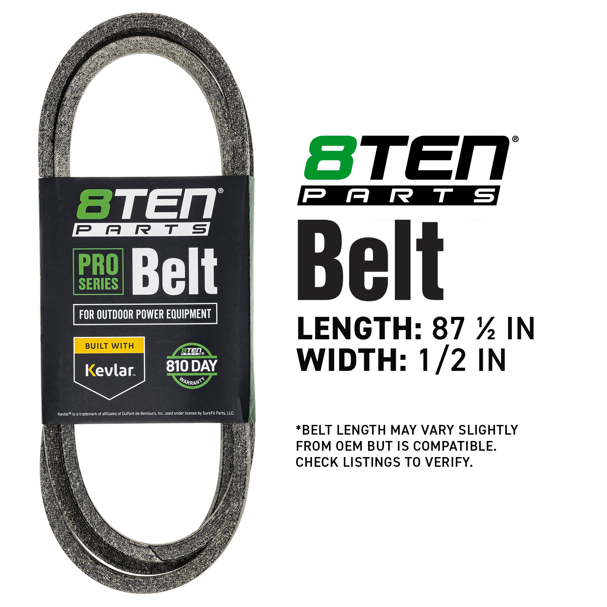 8TEN 810-CBL2886T Belt with Kevlar® for YTH2448 YTH2148 Eater Deere