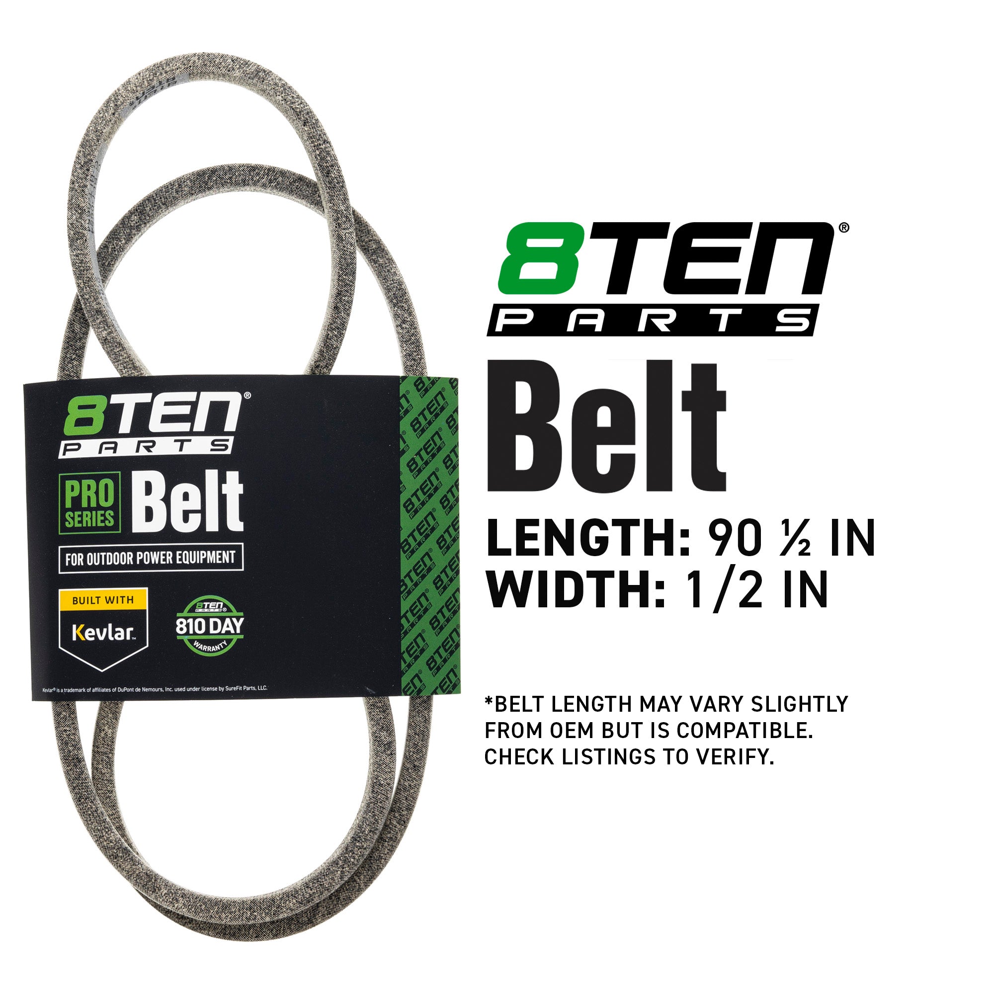 8TEN 810-CBL2887T Belt with Kevlar® for YT140DR T1136A SRD17530