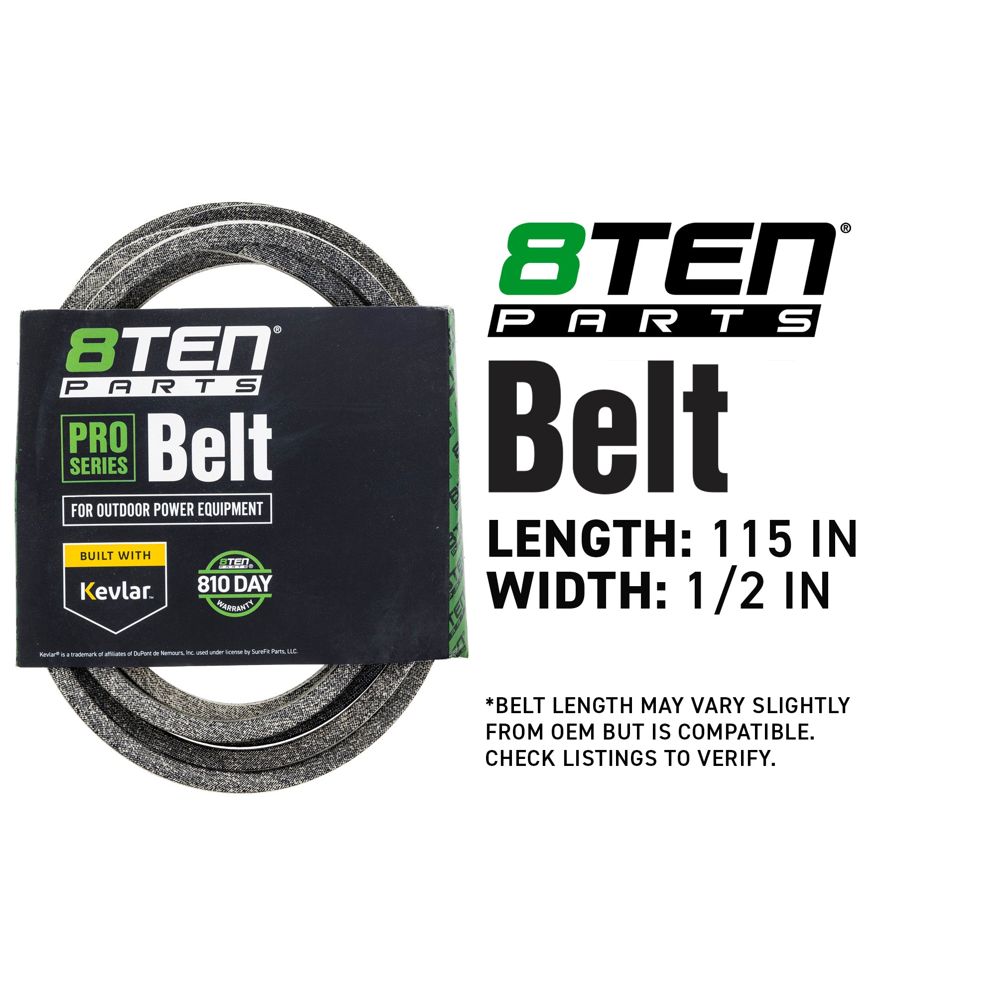 8TEN 810-CBL2888T Belt with Kevlar® for S1742 S1642 Deere 1742