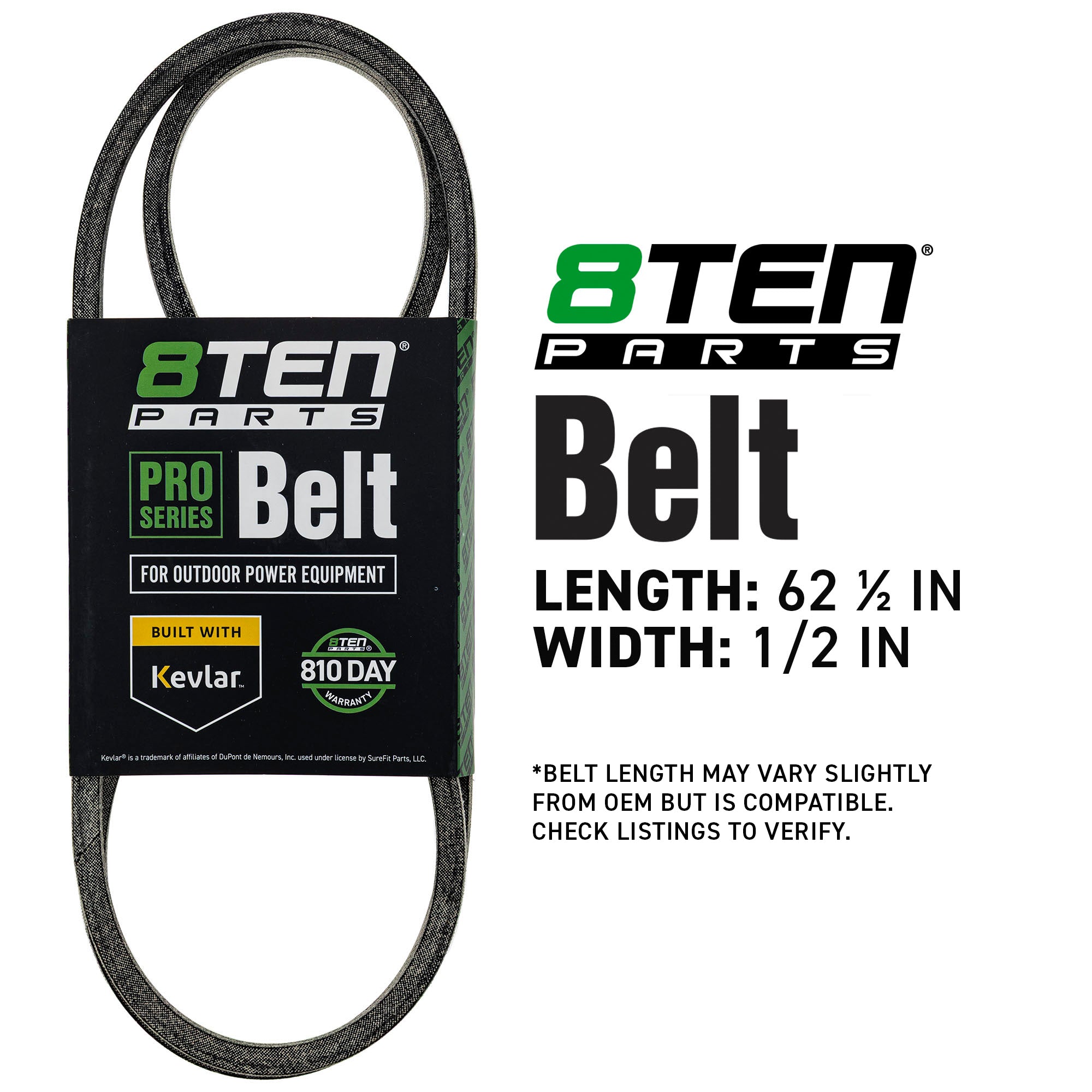 8TEN 810-CBL2880T Belt with Kevlar® for TimeCutter Deere