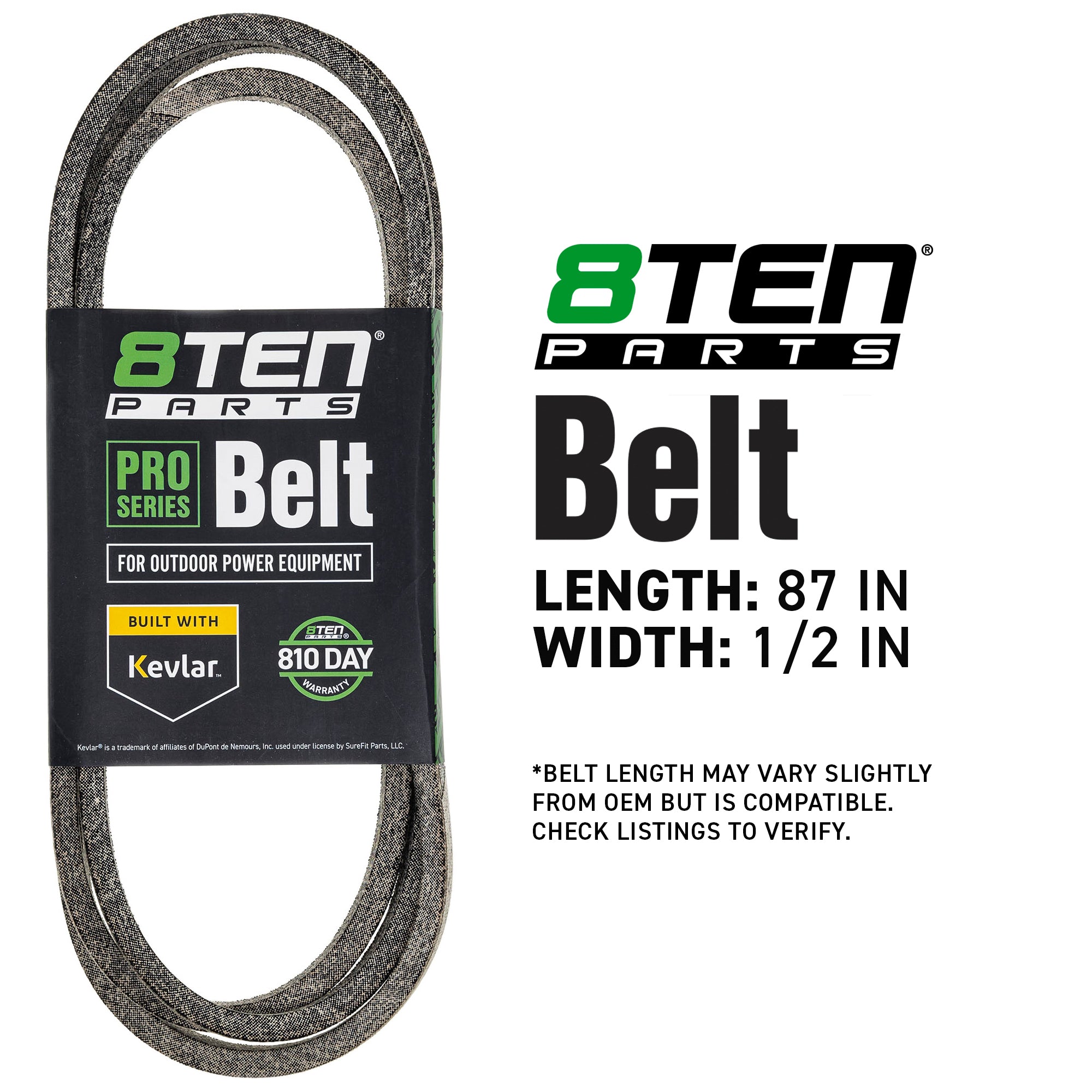 8TEN 810-CBL2892T Belt with Kevlar® for SP185H42LT Recycling Pro