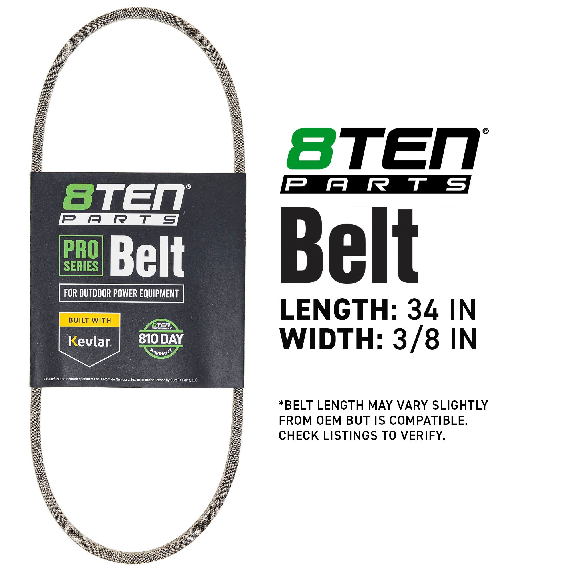 8TEN 810-CBL2898T Belt with Kevlar® for ST928LE ST928 ST924LE ST924