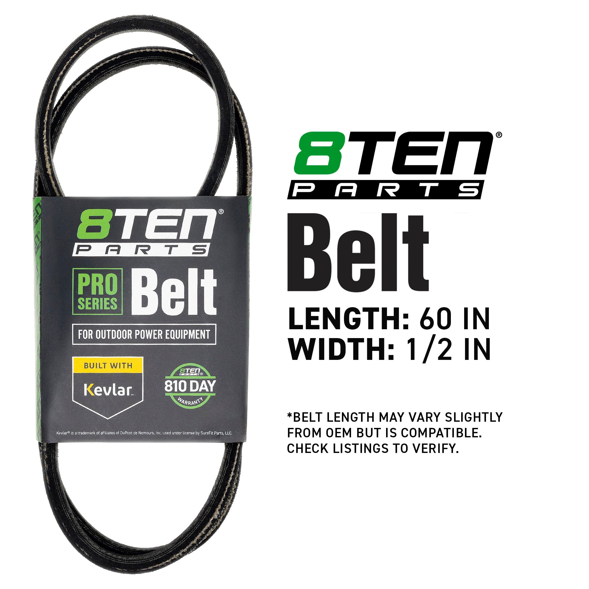 8TEN 810-CBL2890T Belt with Kevlar® for Turf RD2140 Deere