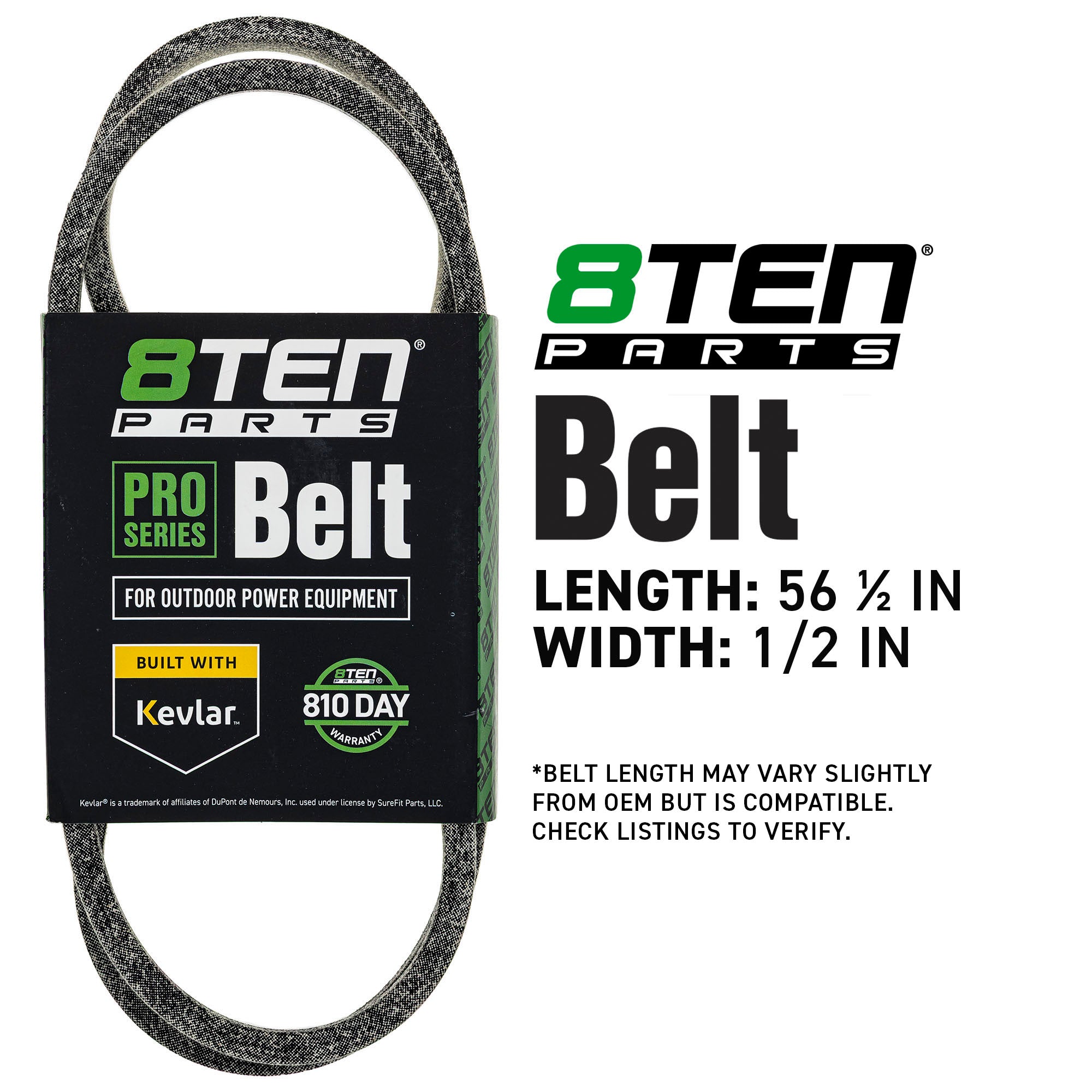 8TEN 810-CBL2803T Belt with Kevlar® for Z54R Z5426 Z48F Z4824