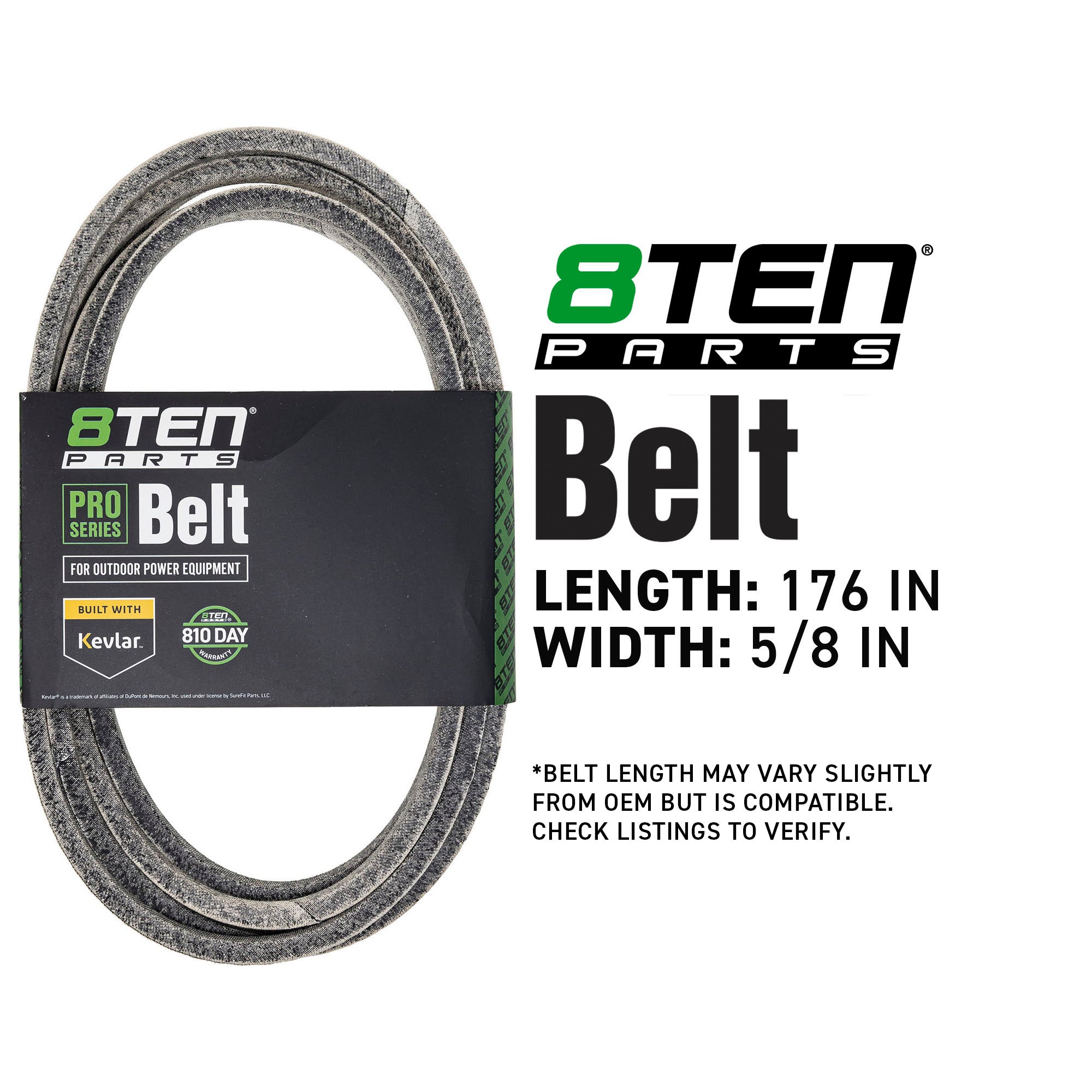 8TEN 810-CBL2808T Belt with Kevlar® for Z-Master Wildcat Titan Tiger
