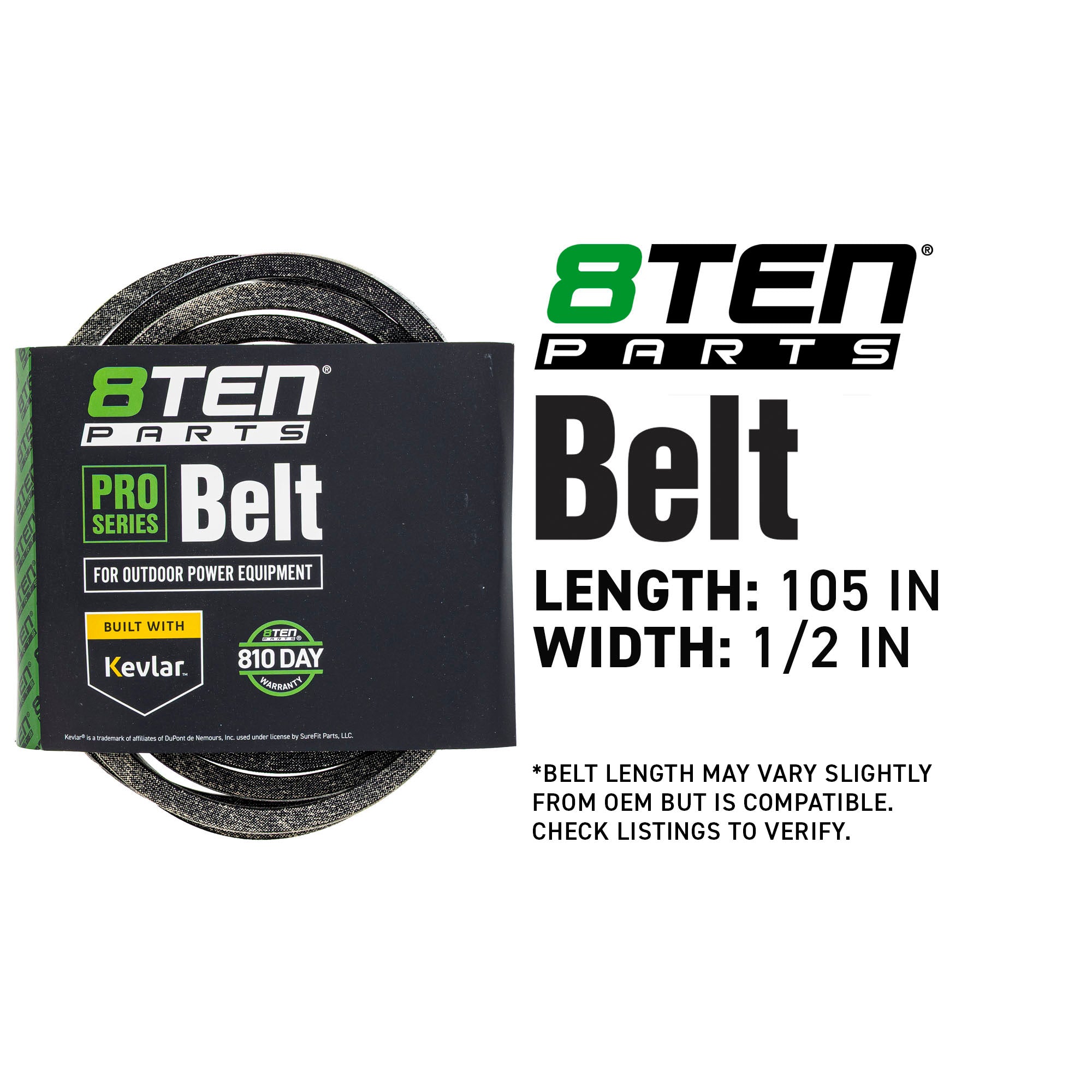 8TEN 810-CBL2819T Belt with Kevlar® for TB46 TB42 Super Range