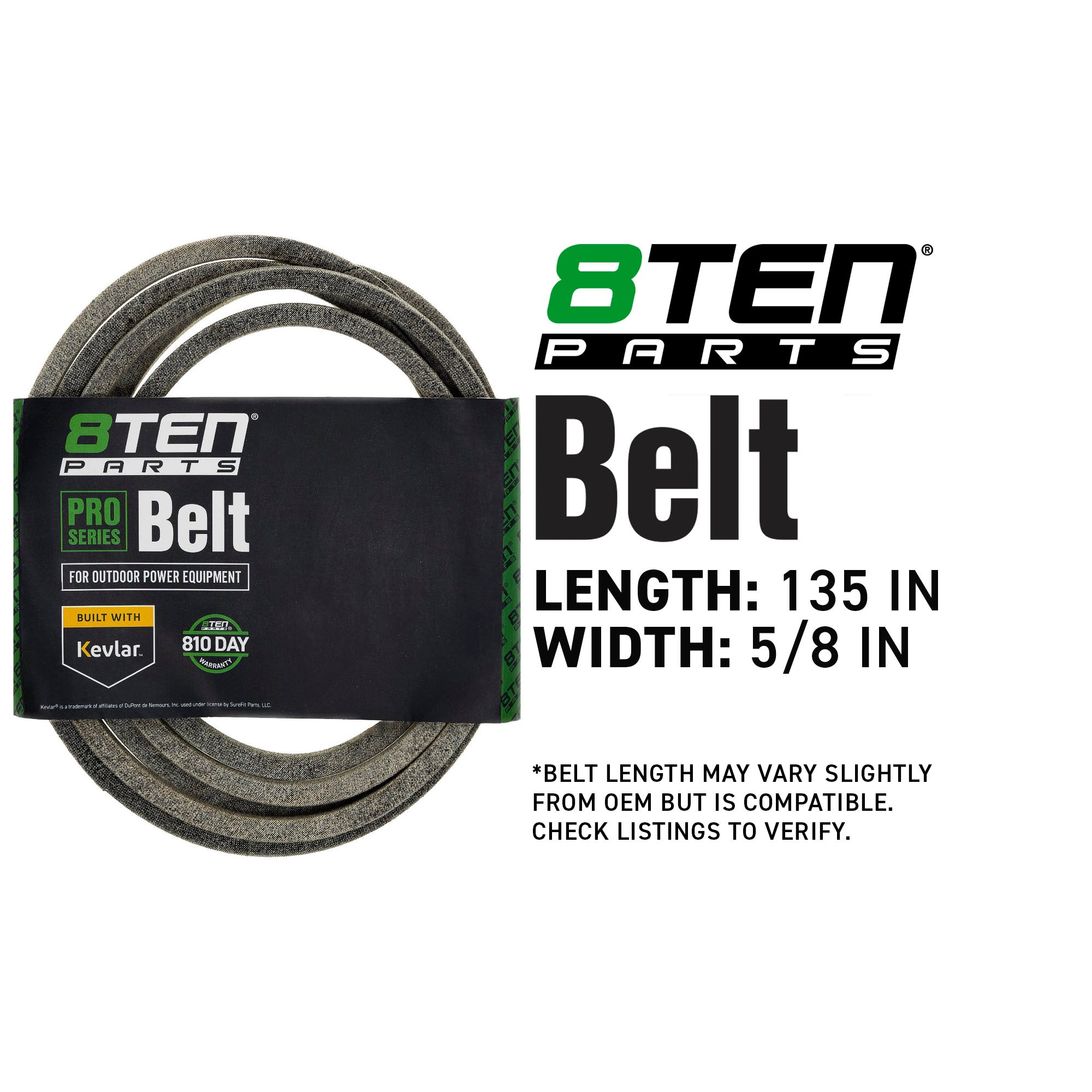 8TEN 810-CBL2811T Belt with Kevlar® for TB2450 Super STHM-22CV