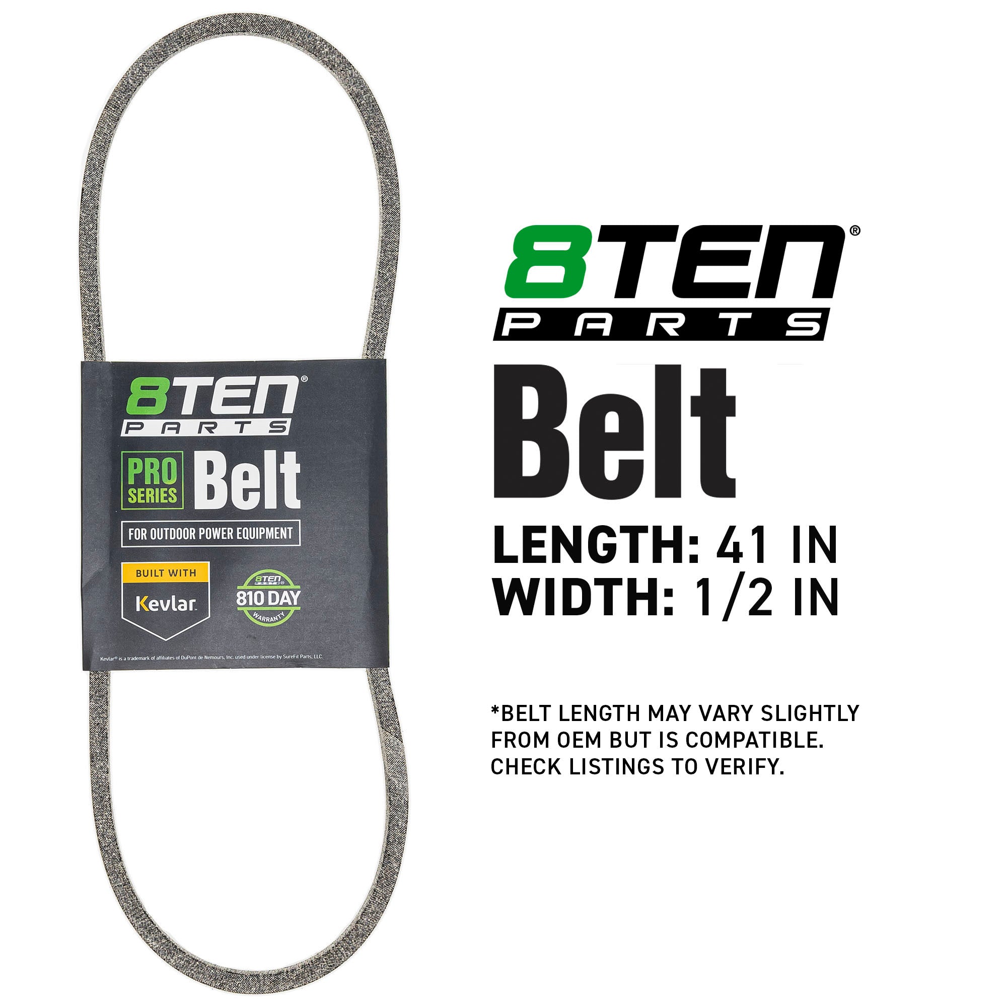 8TEN 810-CBL2942T Belt with Kevlar® for Til Streak SSR-381 Sportsman