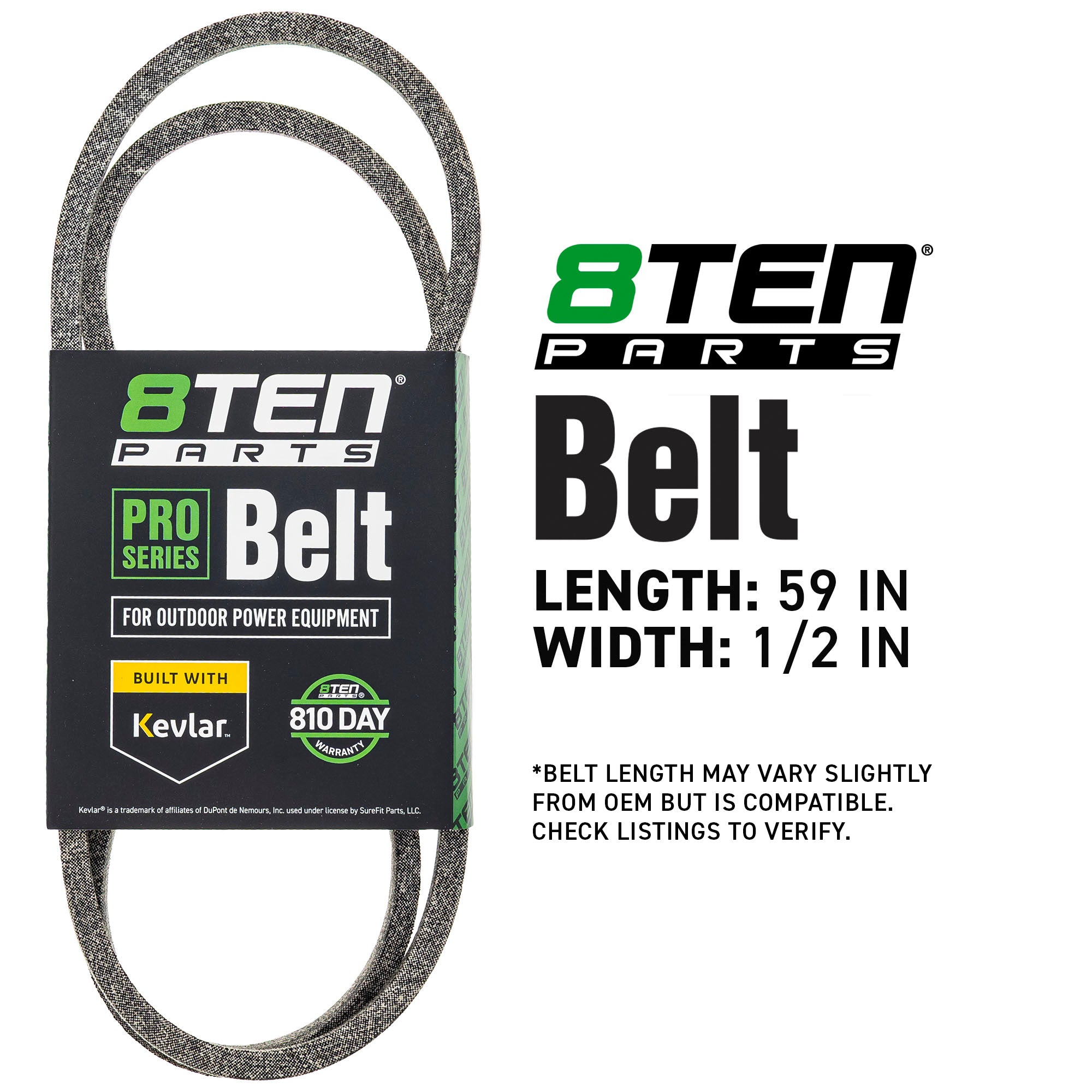 8TEN 810-CBL2948T Belt with Kevlar® for Tech SSR-834 Pro Power