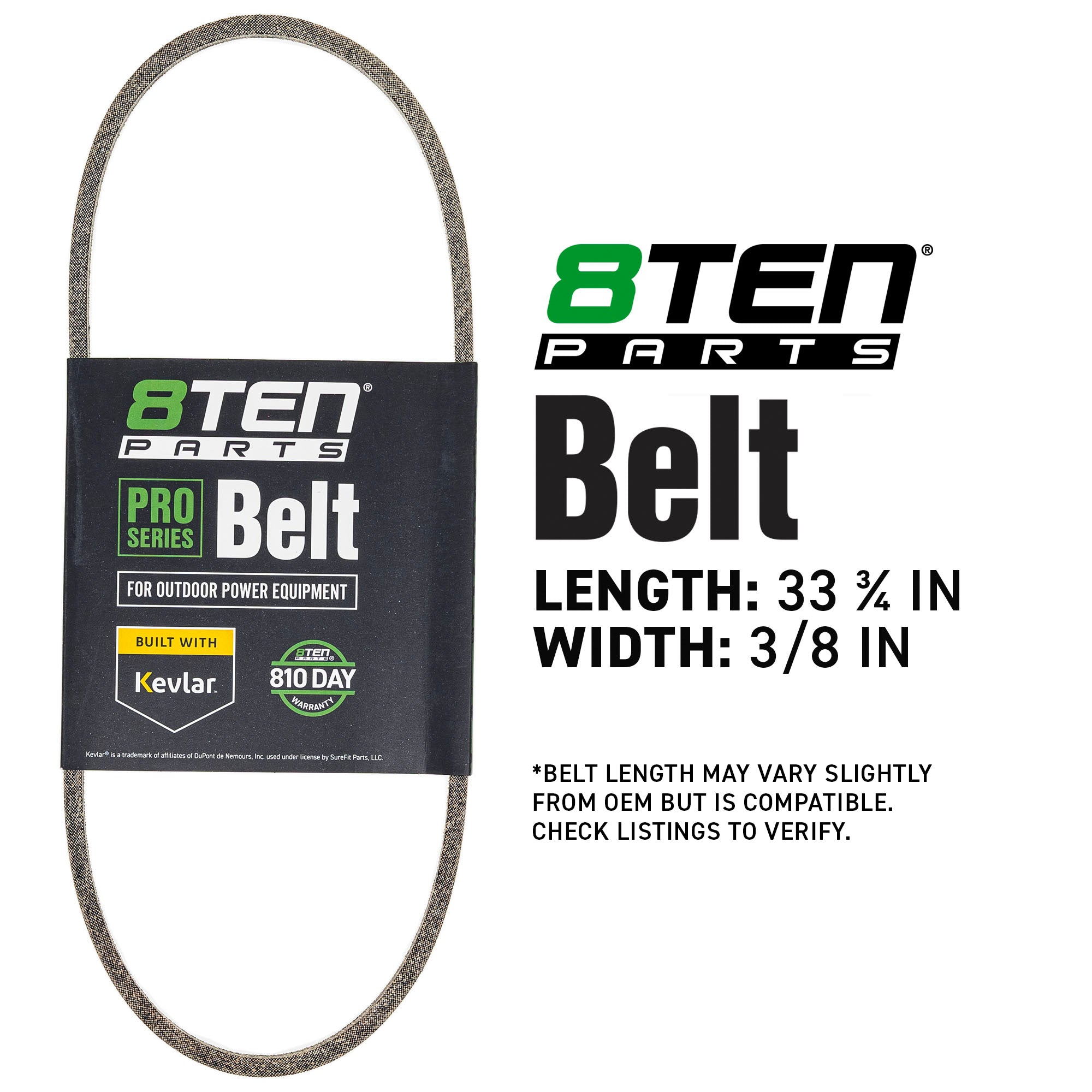 8TEN 810-CBL2949T Belt with Kevlar® for Vacu-Power TB490XP TB450XP