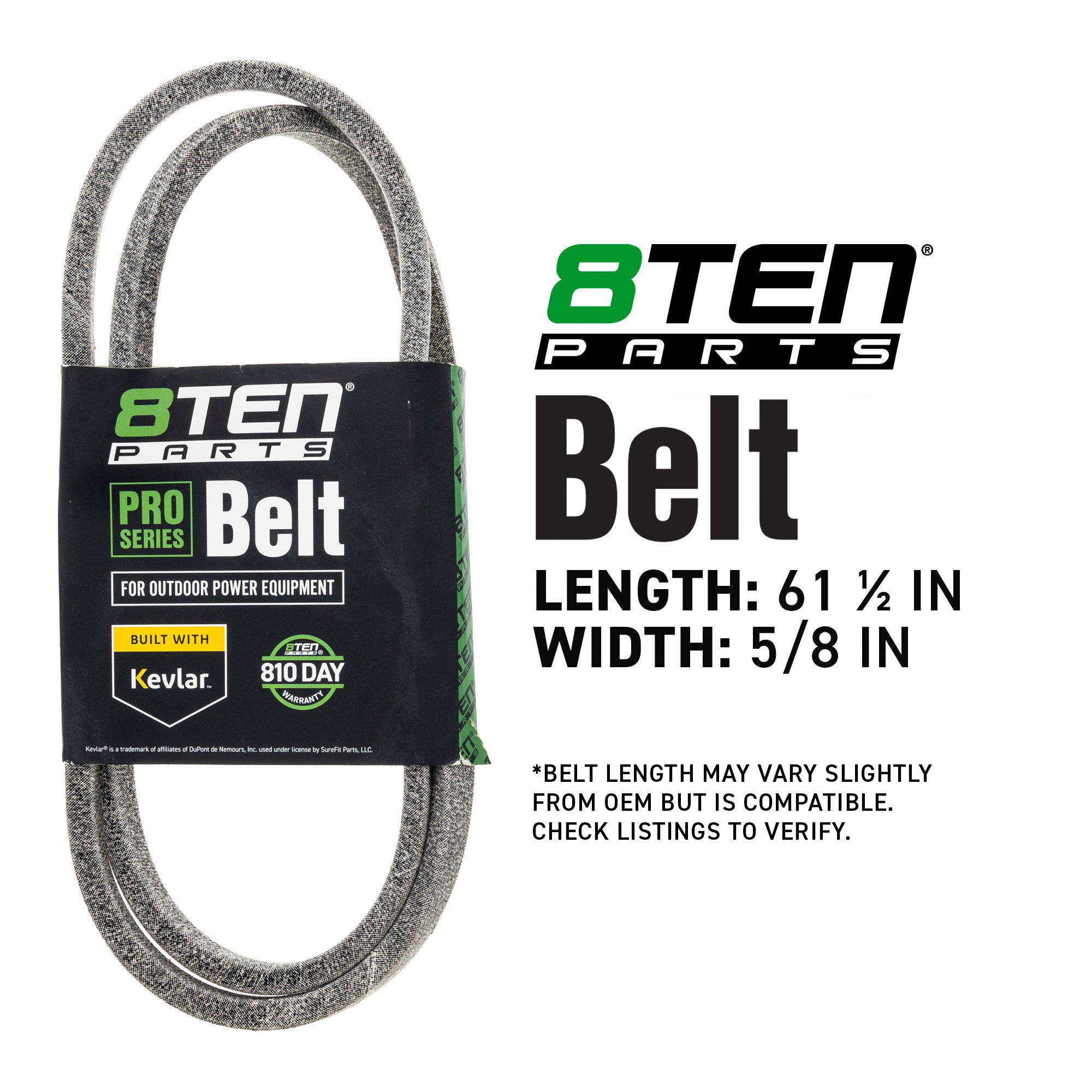 8TEN 810-CBL2940T Belt with Kevlar® for