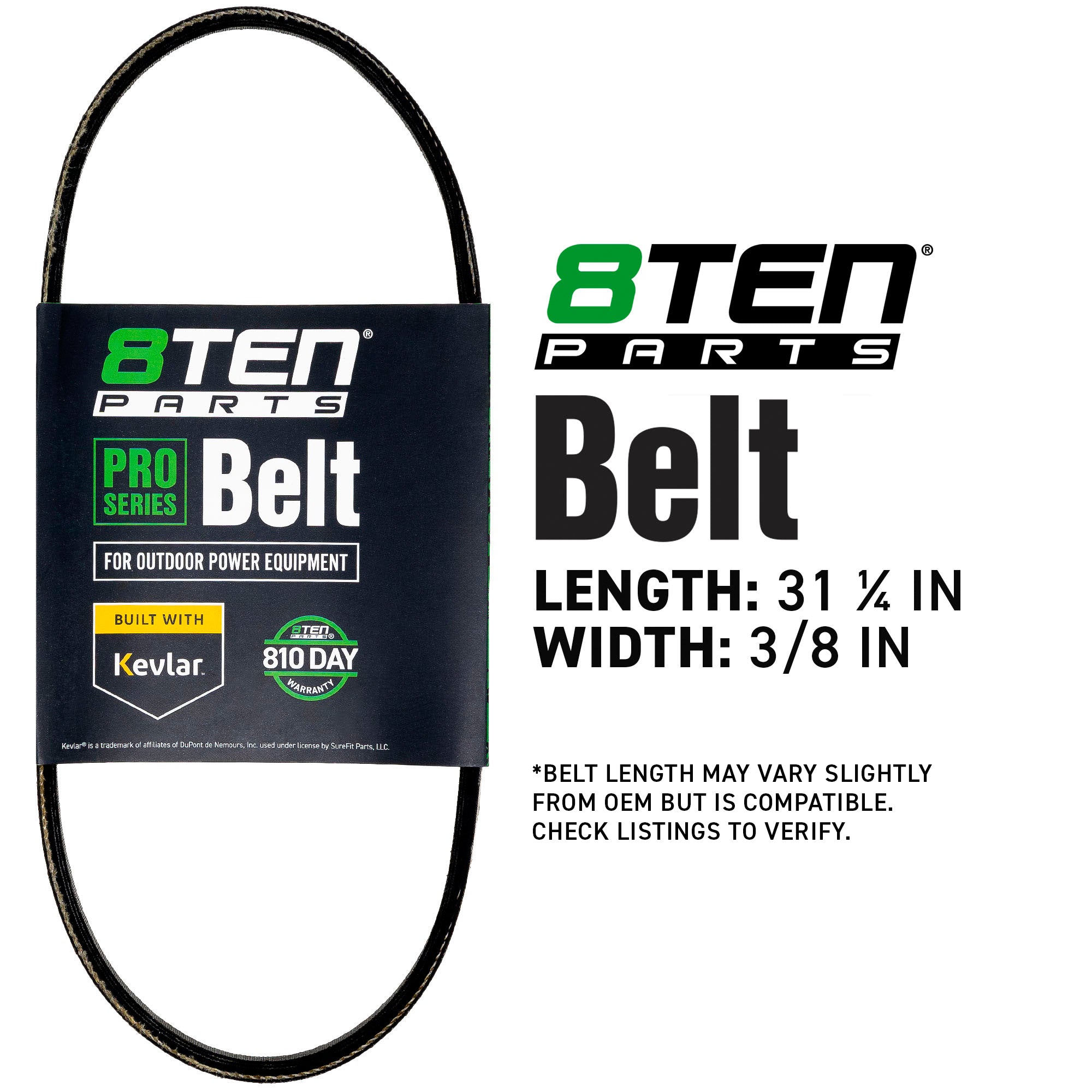 8TEN 810-CBL2941T Belt with Kevlar® for E46M E46J E466 E465