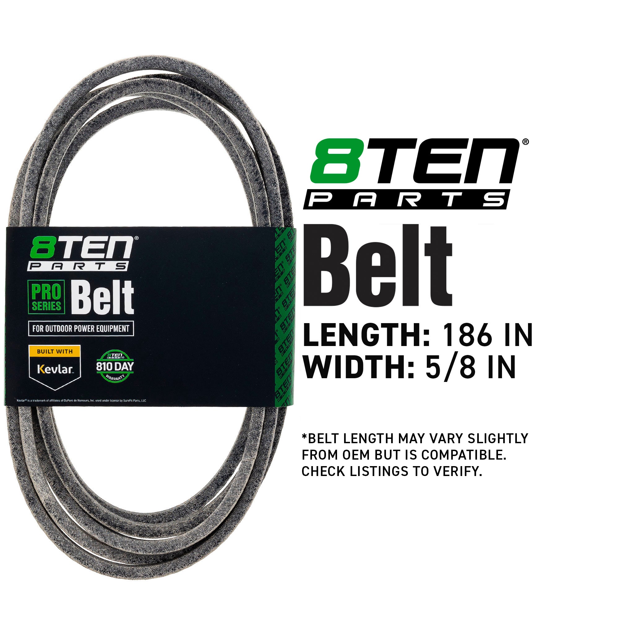 8TEN 810-CBL2957T Belt with Kevlar® for SRT RT Next Lazer