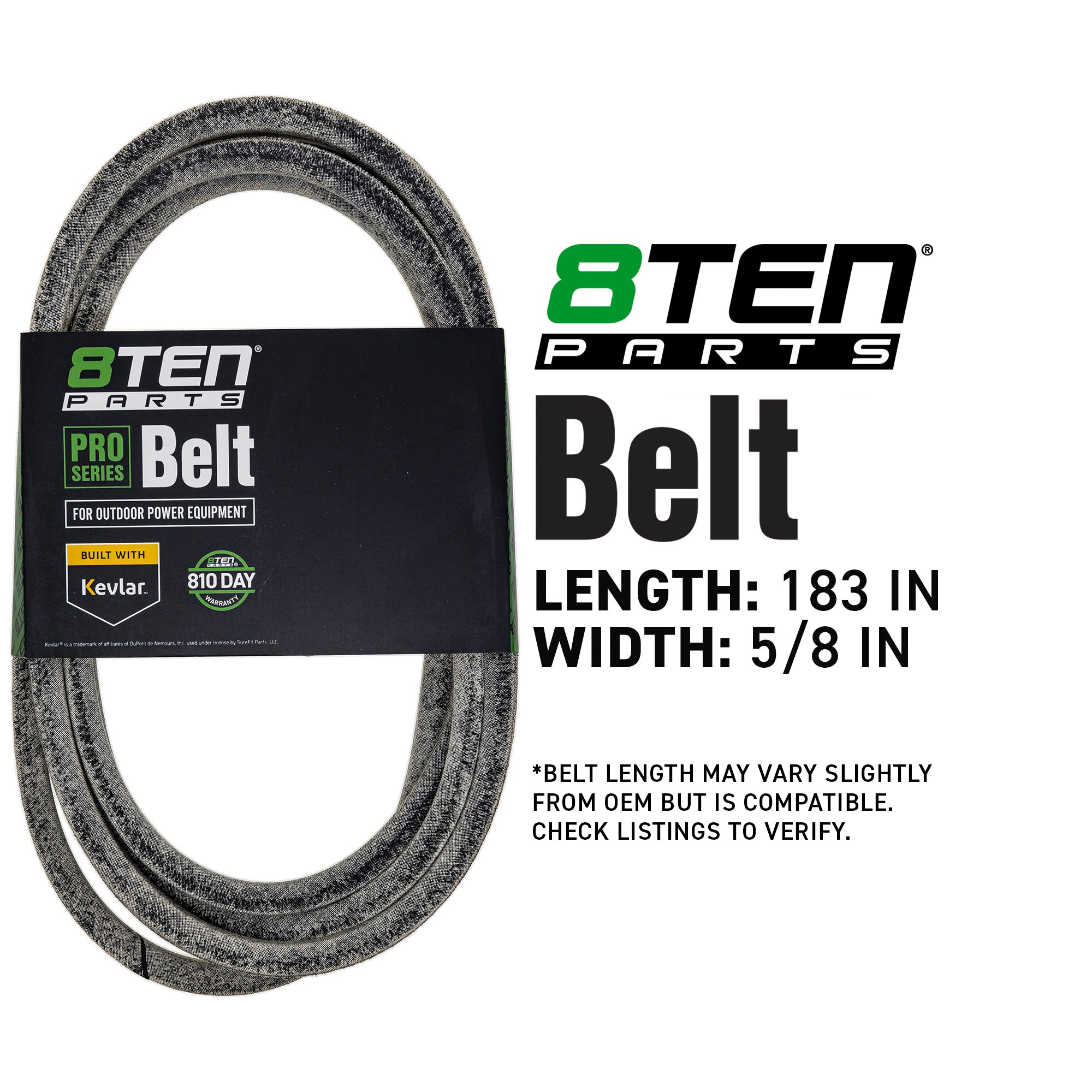 8TEN 810-CBL2959T Belt with Kevlar® for Z-Master Radius Deere