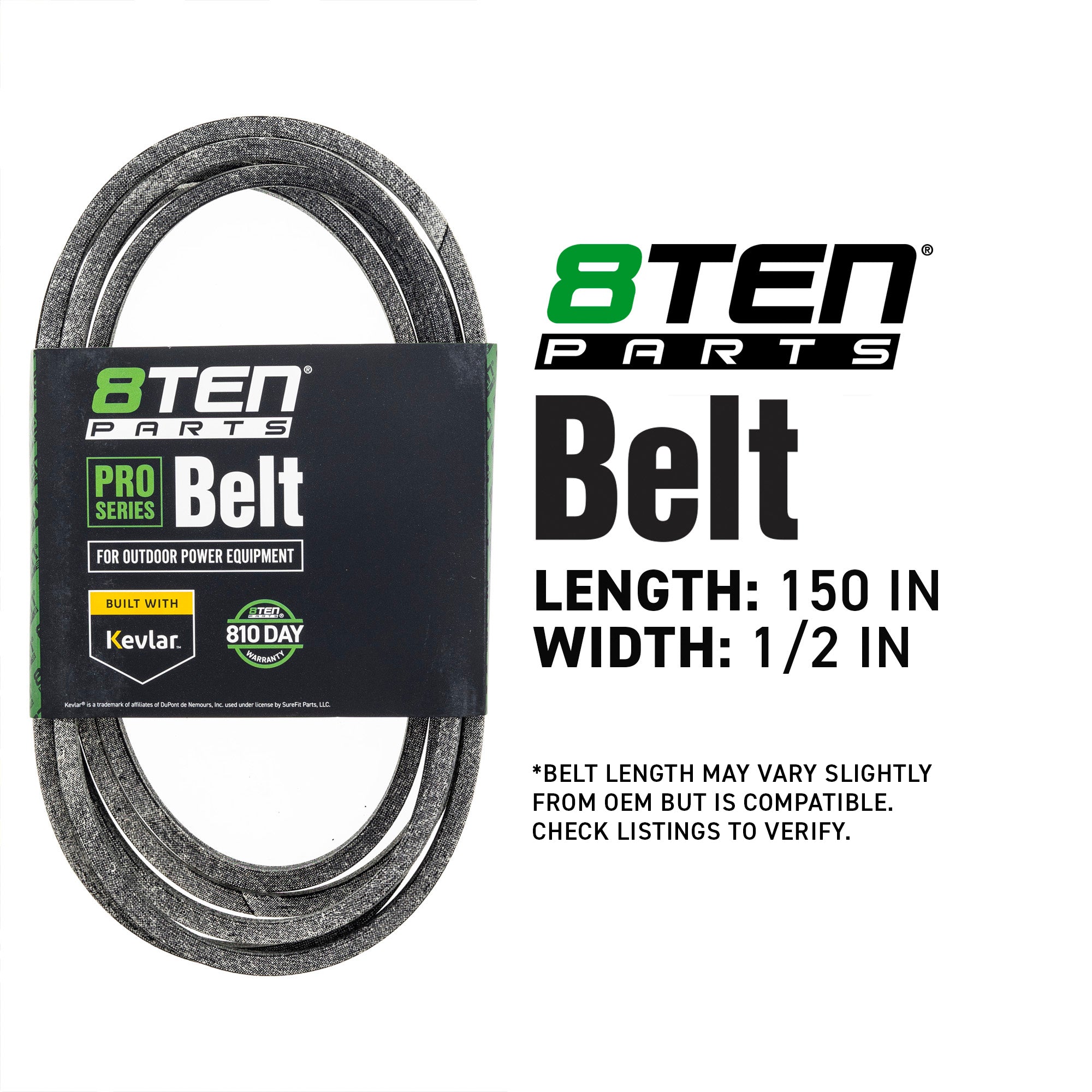 8TEN 810-CBL2964T Belt with Kevlar® for Titan Deere