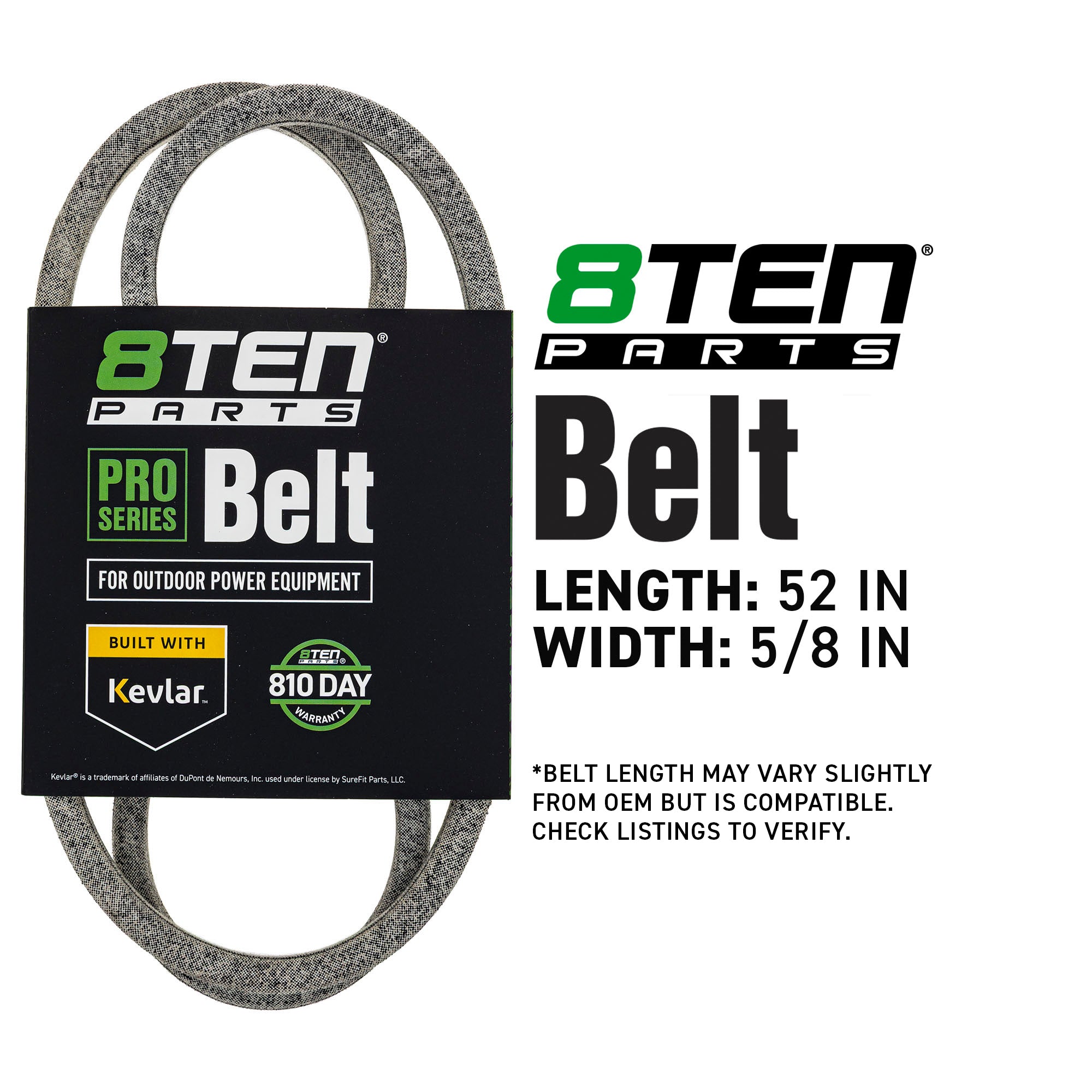 8TEN 810-CBL2966T Belt with Kevlar® for Z-Master Ultimate TimeCutter