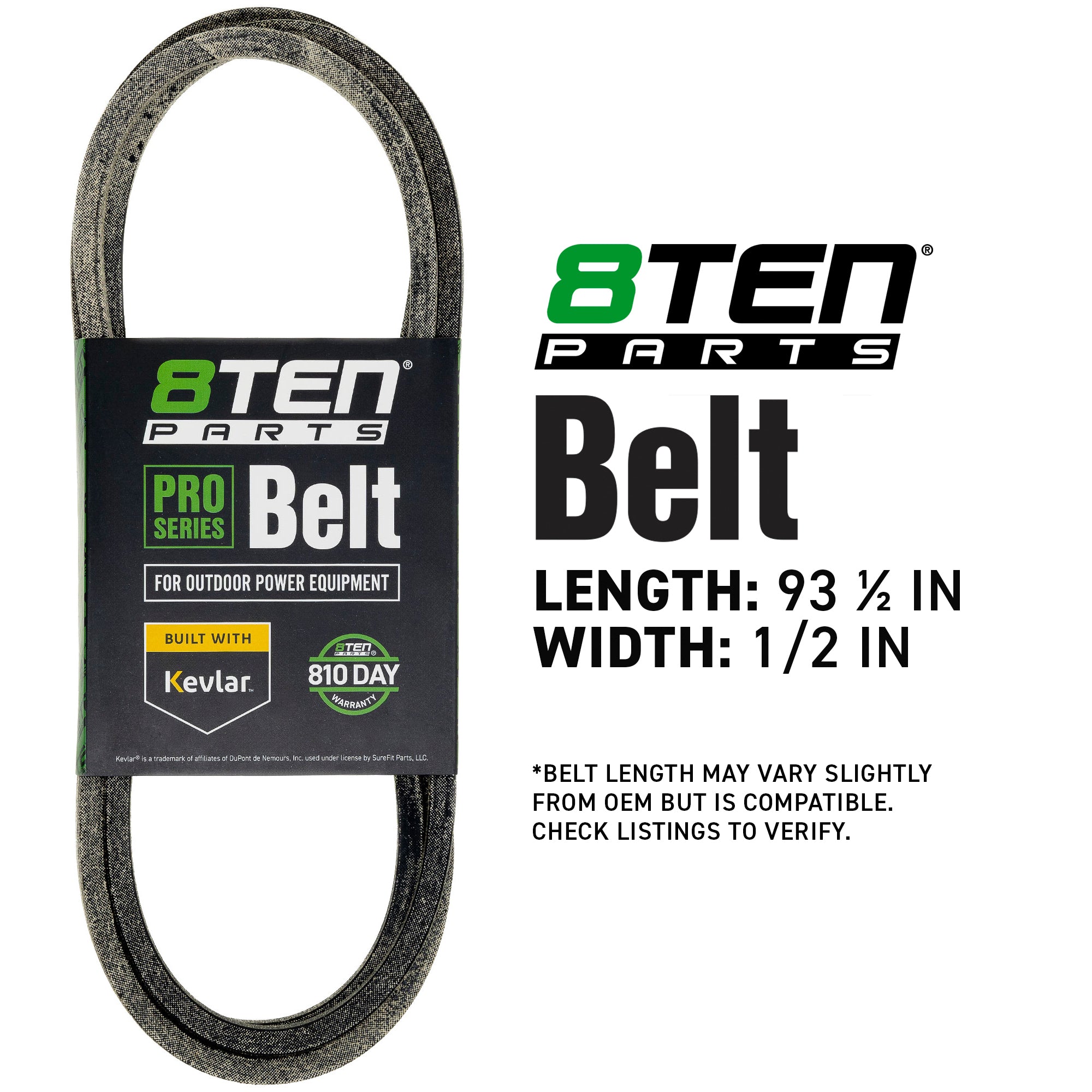 8TEN 810-CBL2968T Belt with Kevlar® for Z-Master YTH1746 YTH155