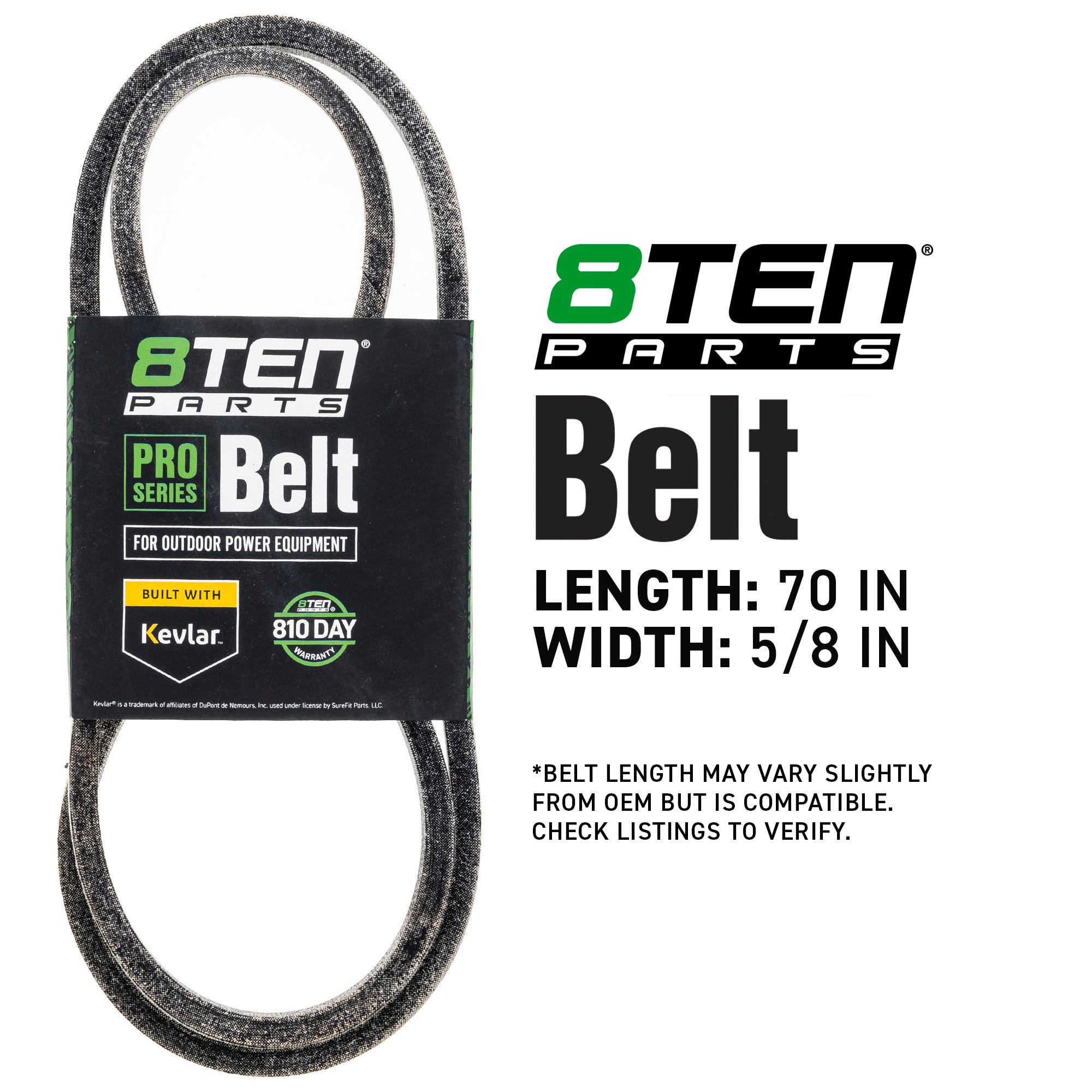 8TEN 810-CBL2969T Belt with Kevlar® for Mid-Size HydroWalk HMR-1600
