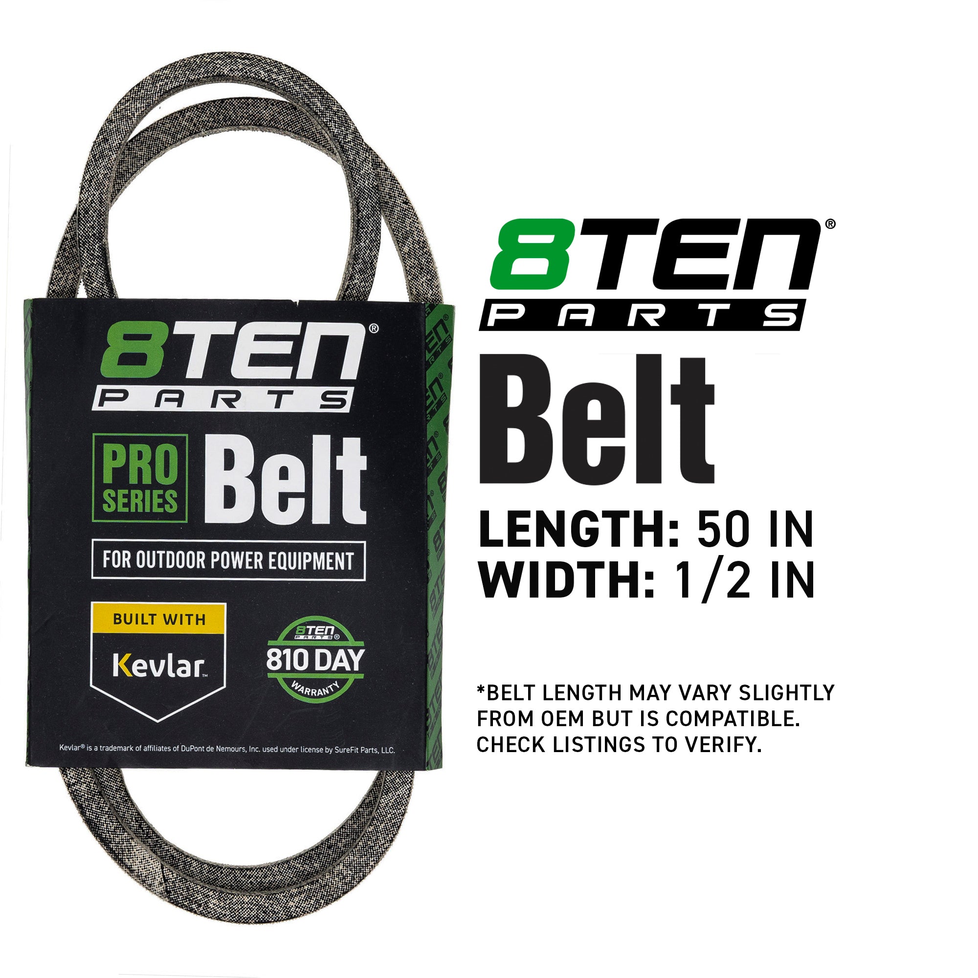 8TEN 810-CBL2972T Belt with Kevlar® for Deere Cadet 798 517C