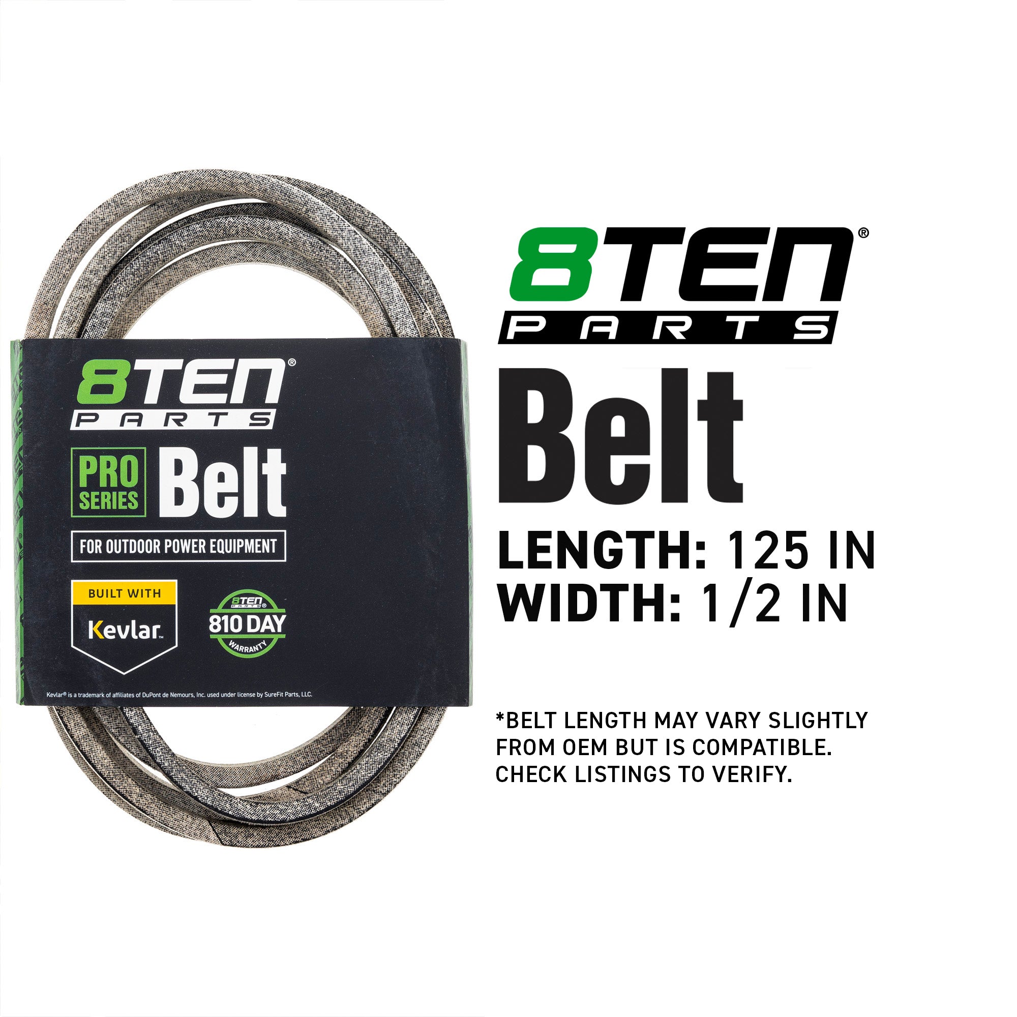 8TEN 810-CBL2973T Belt with Kevlar® for ZT-S46 Z6400 RZT-46 Mustang