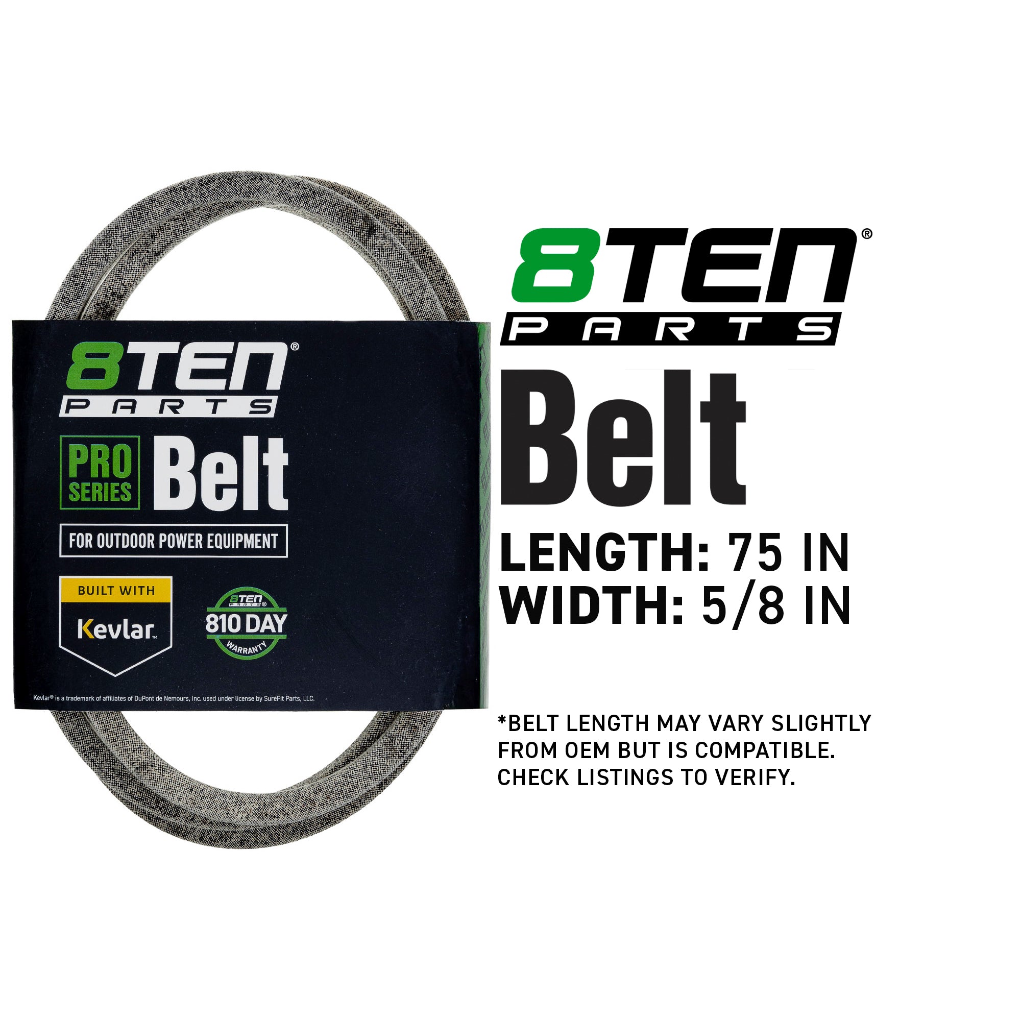 8TEN 810-CBL2976T Belt with Kevlar® for SC2650 SC18533 SC18330