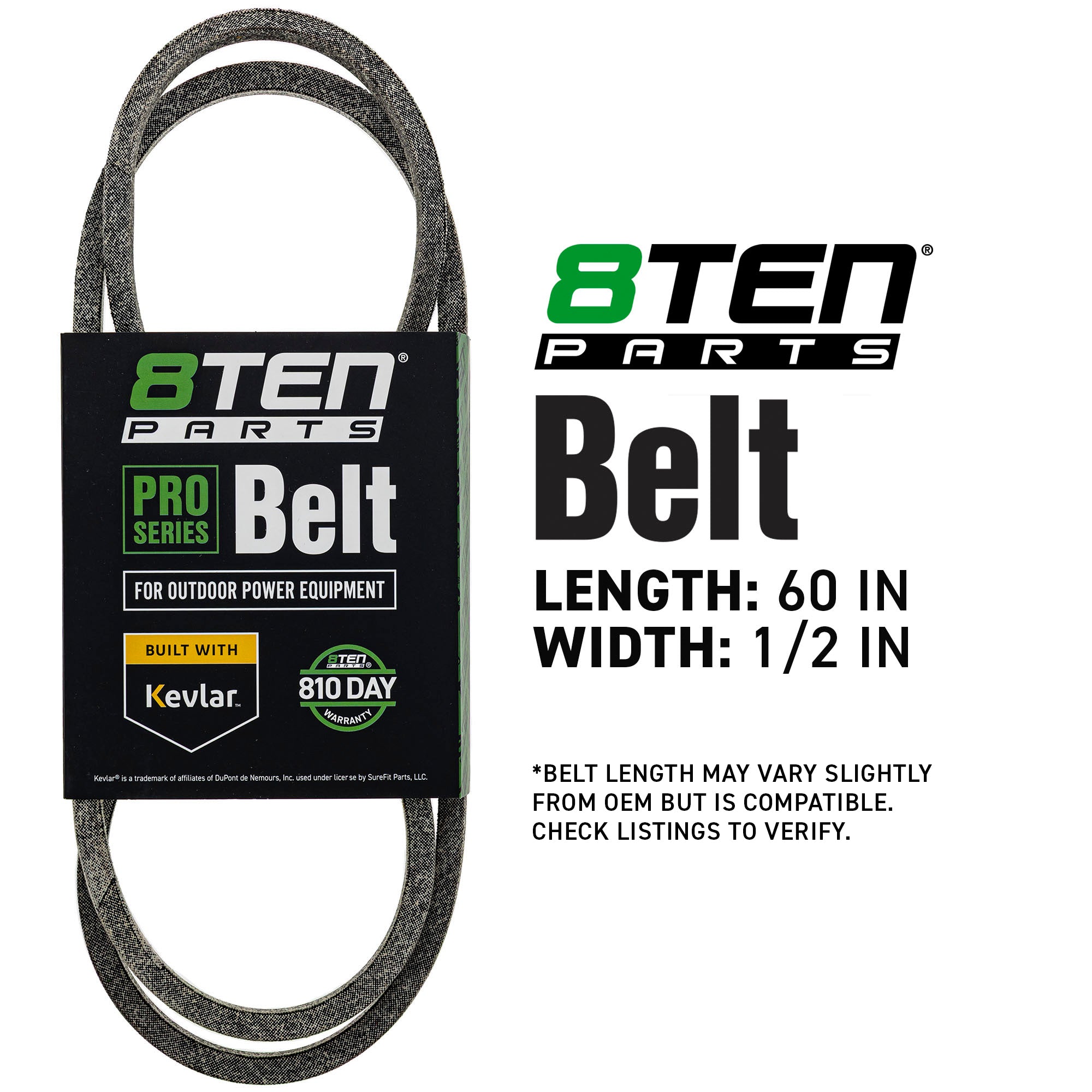 8TEN 810-CBL2978T Belt with Kevlar® for Deere Cadet