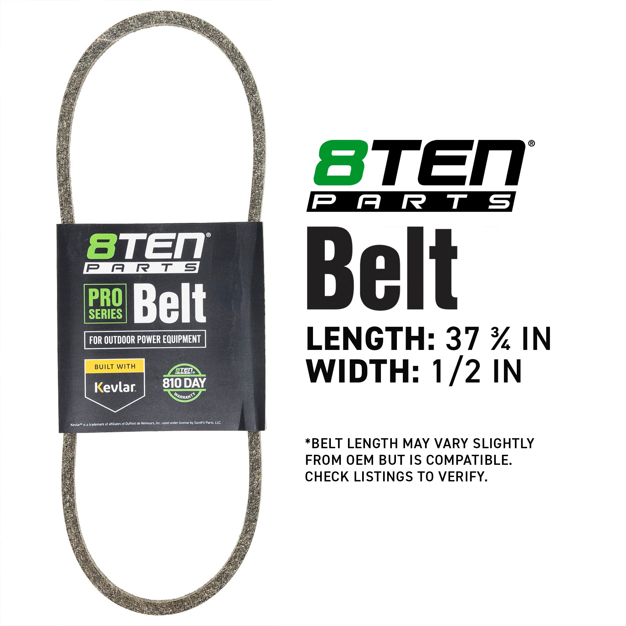8TEN 810-CBL2979T Belt with Kevlar® for Cadet