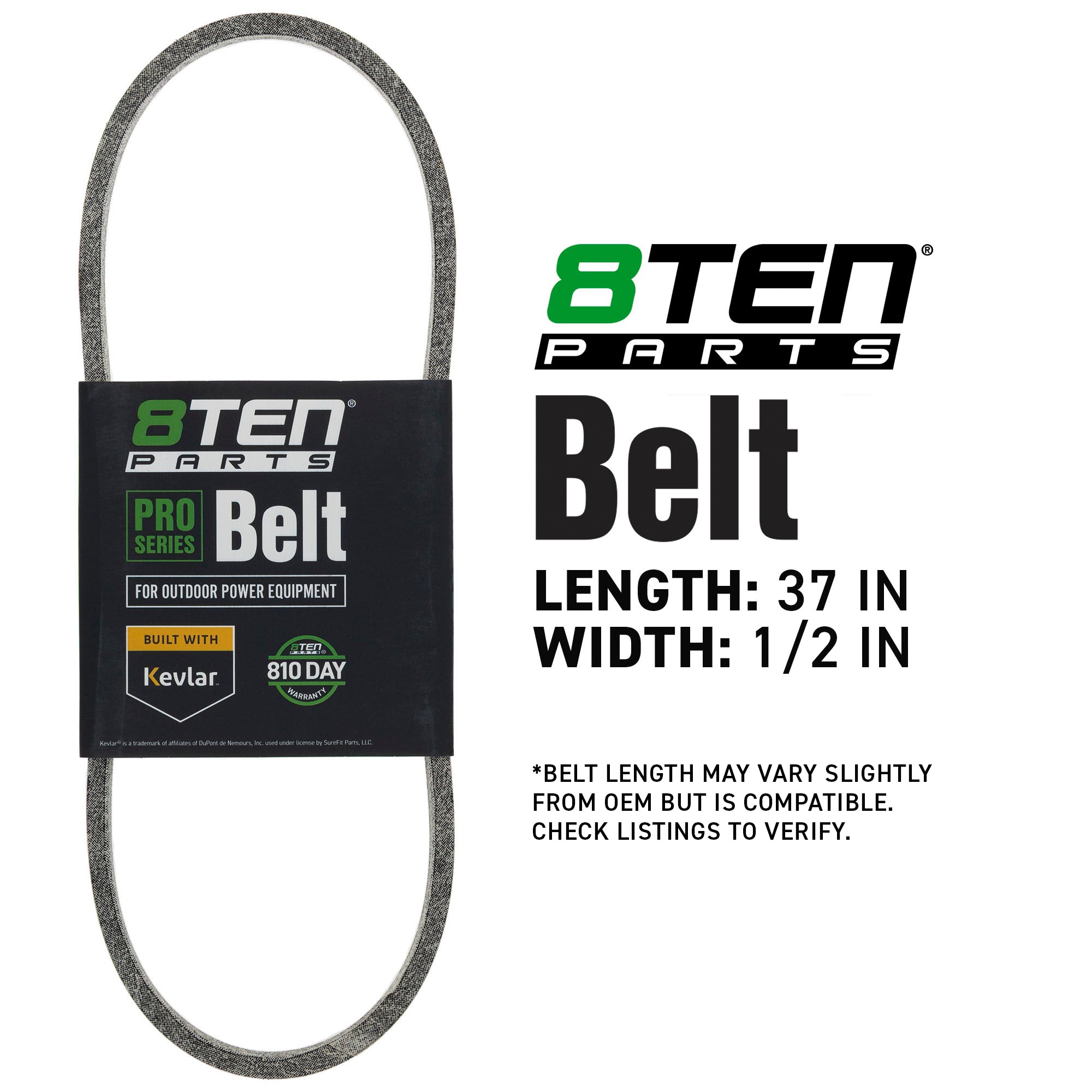 8TEN 810-CBL2984T Belt with Kevlar® for Turf to Til Streak