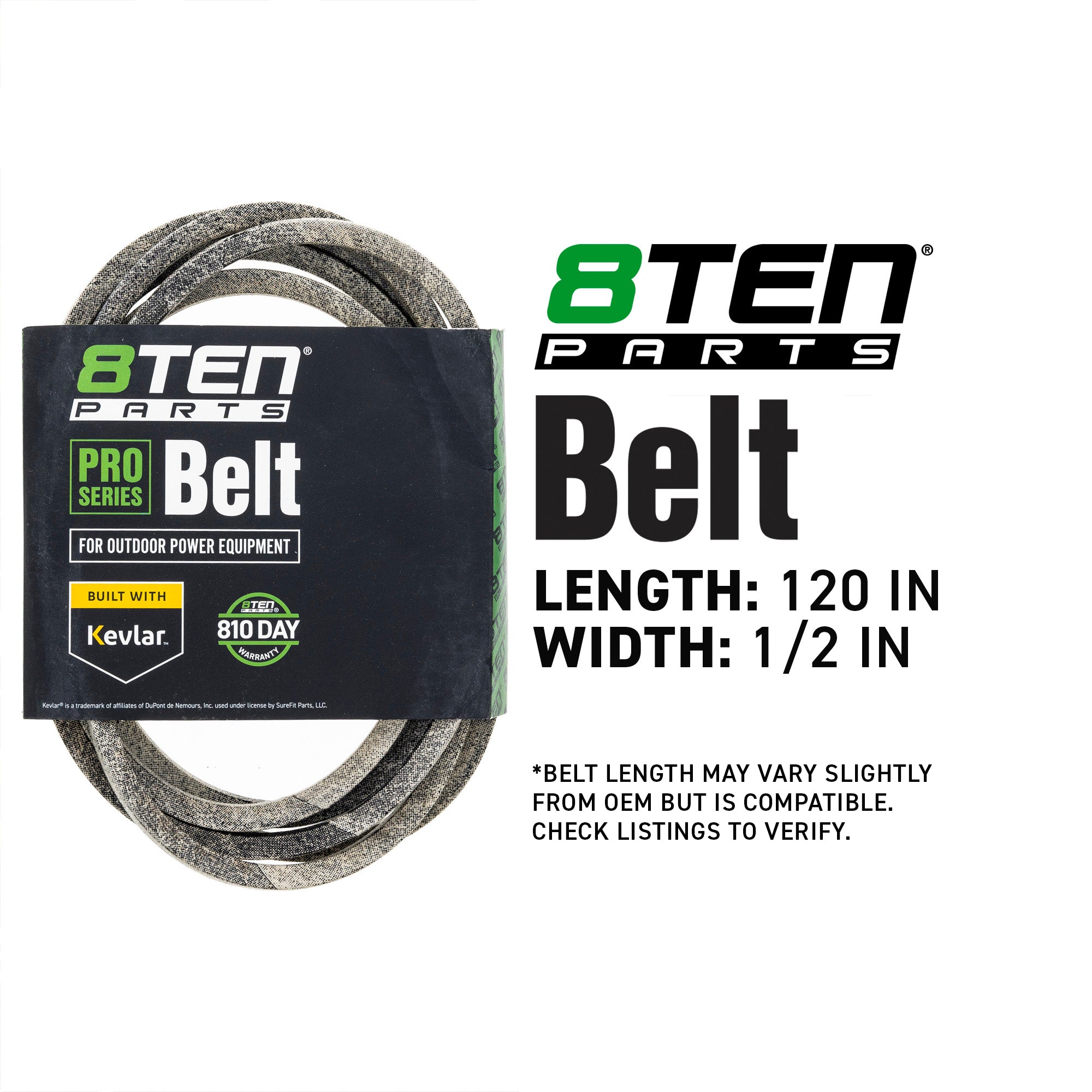 8TEN 810-CBL2987T Belt with Kevlar® for Z-Master Pro GTH Cadet