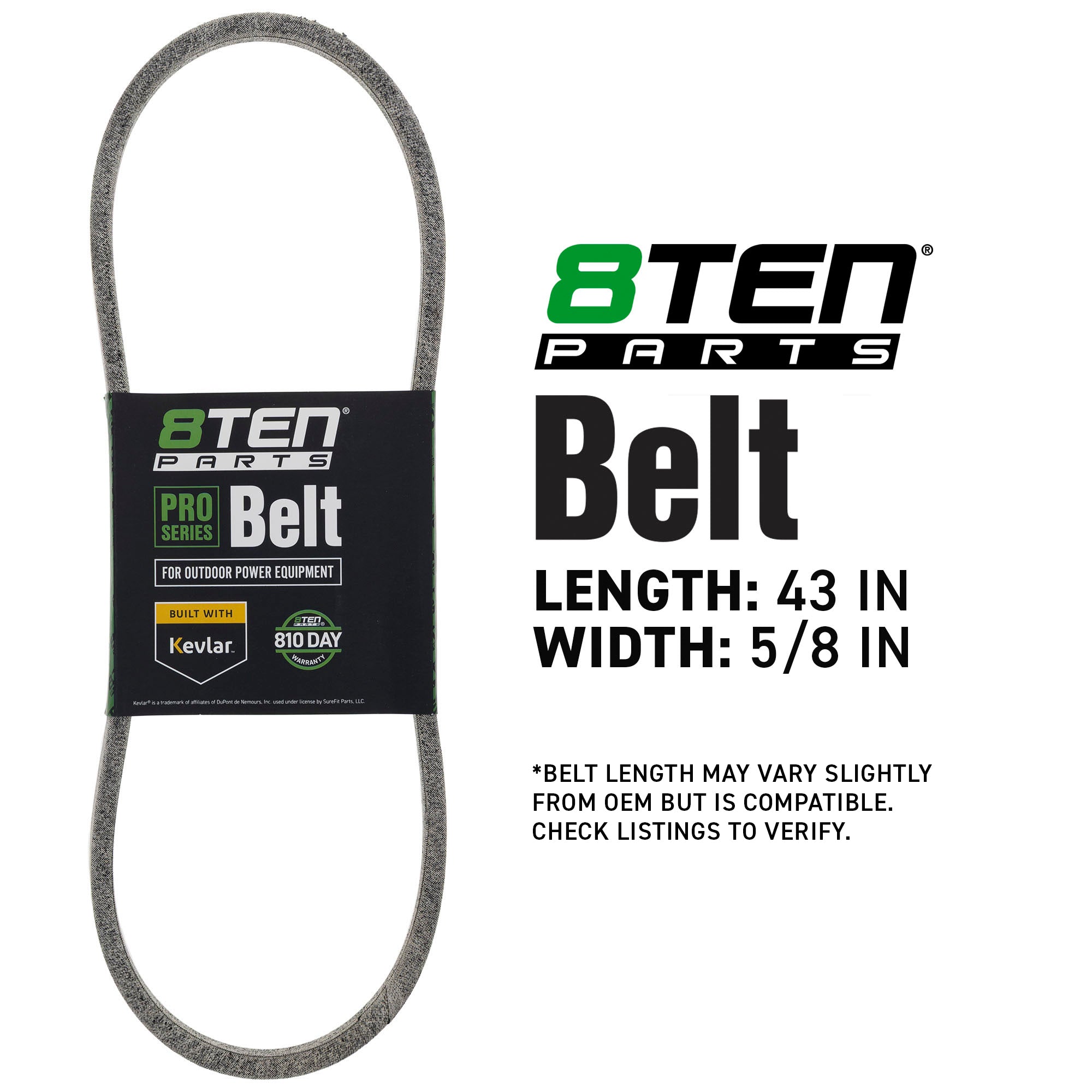 8TEN 810-CBL2993T Belt with Kevlar® for Deere