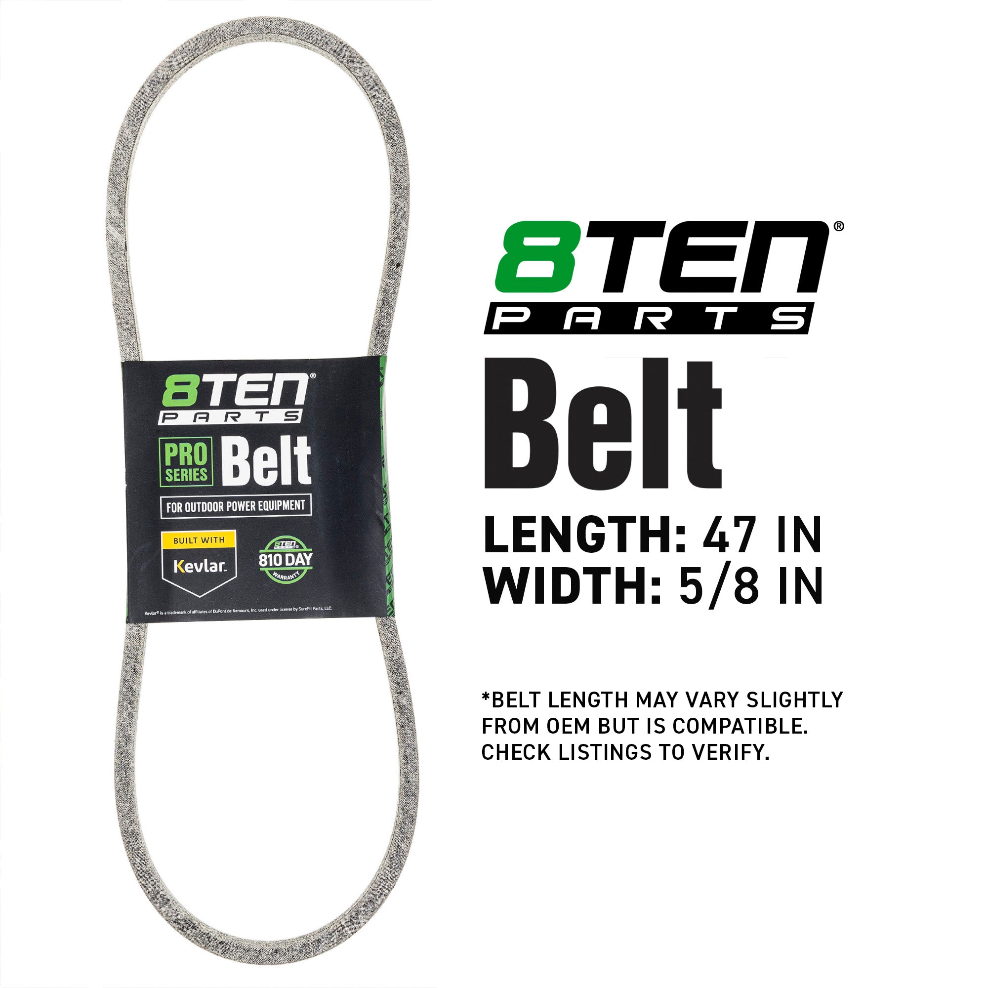 8TEN 810-CBL2994T Belt with Kevlar® for ZT EZR Deere