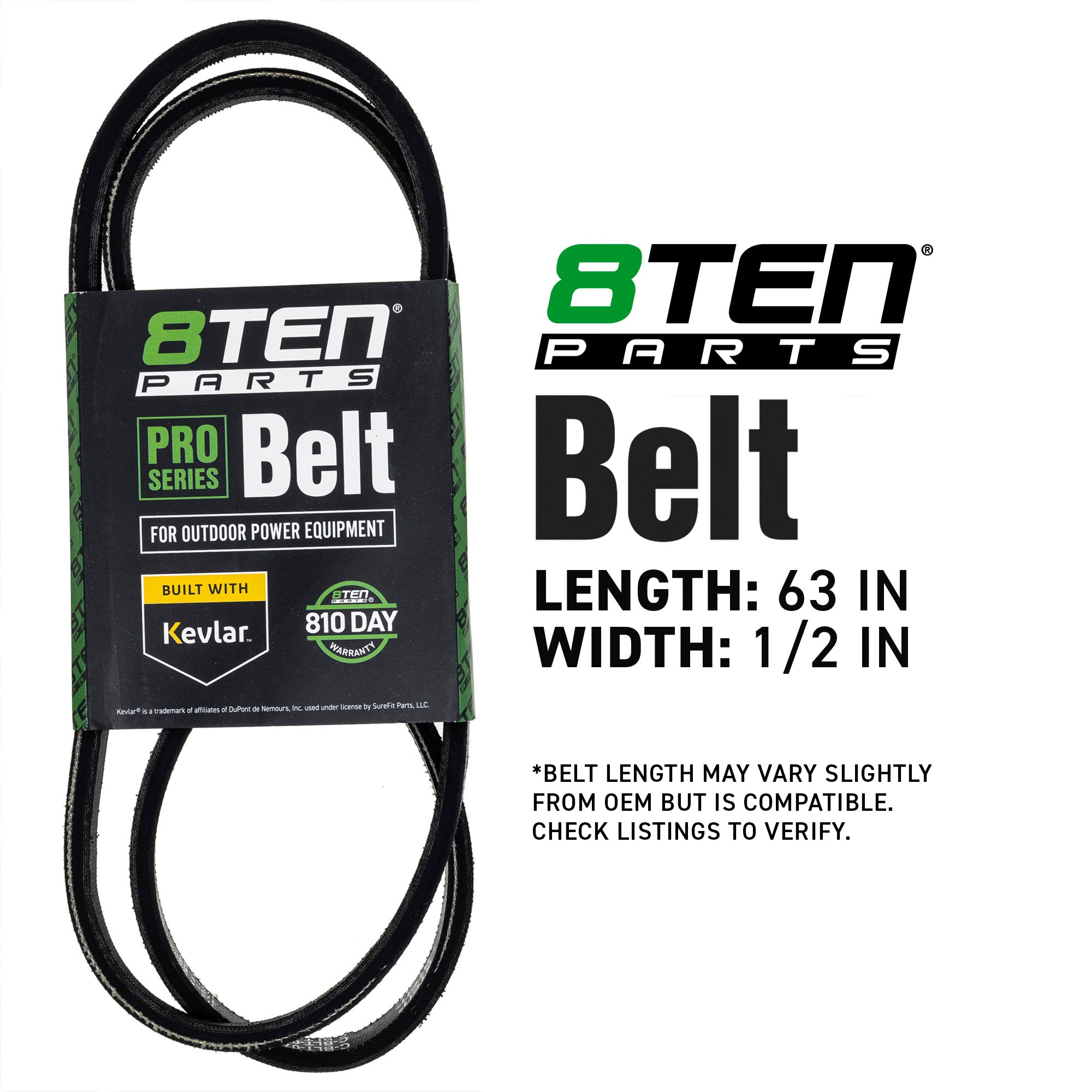 8TEN 810-CBL2996T Belt with Kevlar® for EZR Deere