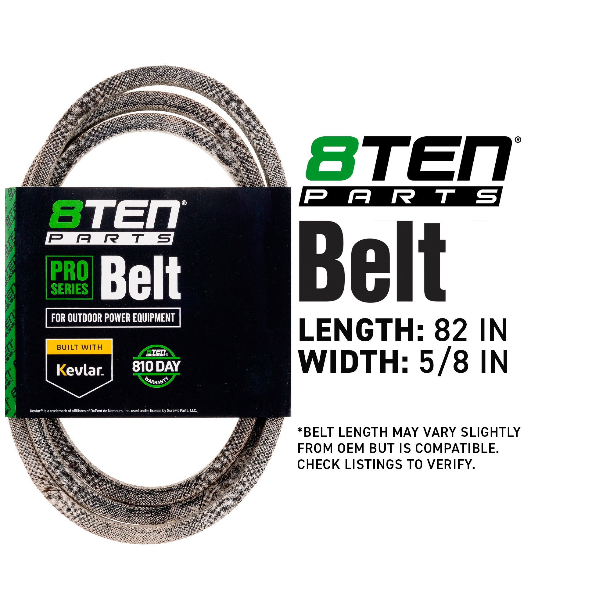 8TEN 810-CBL2990T Belt with Kevlar® for Horse